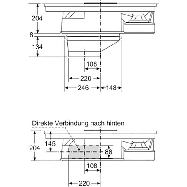 BOSCH Kochfeld mit Dunstabzug »PKM845F11E«, PKM845F11E per Rechnung | BAUR