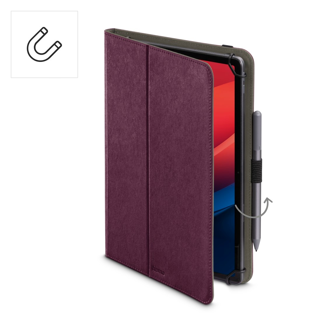 Hama Tablet-Hülle »Schutzhülle "Velvet" für Tablets 24 - 28 cm (9.5 - 11")« mit Einsteckfächer, universell