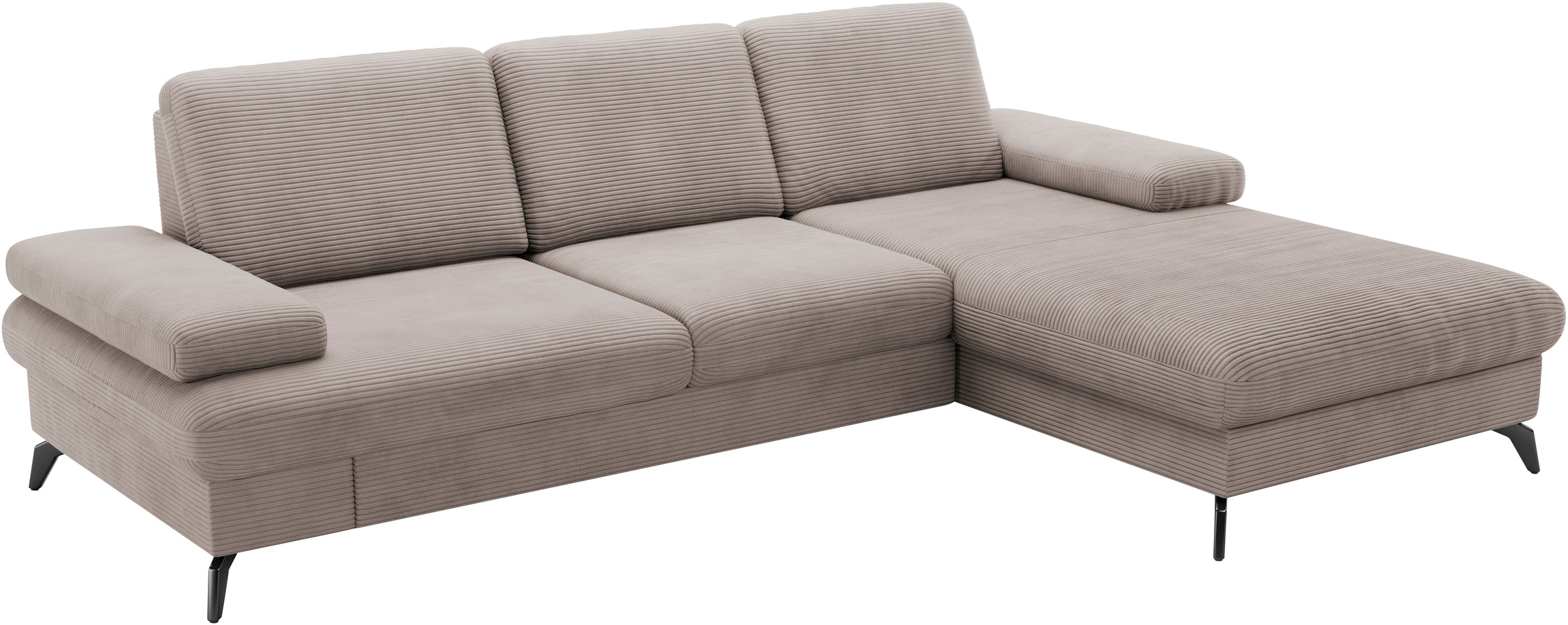 sit&more Ecksofa »Morris Jubi, L-Form«, inkl. Armteilfunktion und 1 Zierkissen, wahlweise mit Bettfunktion