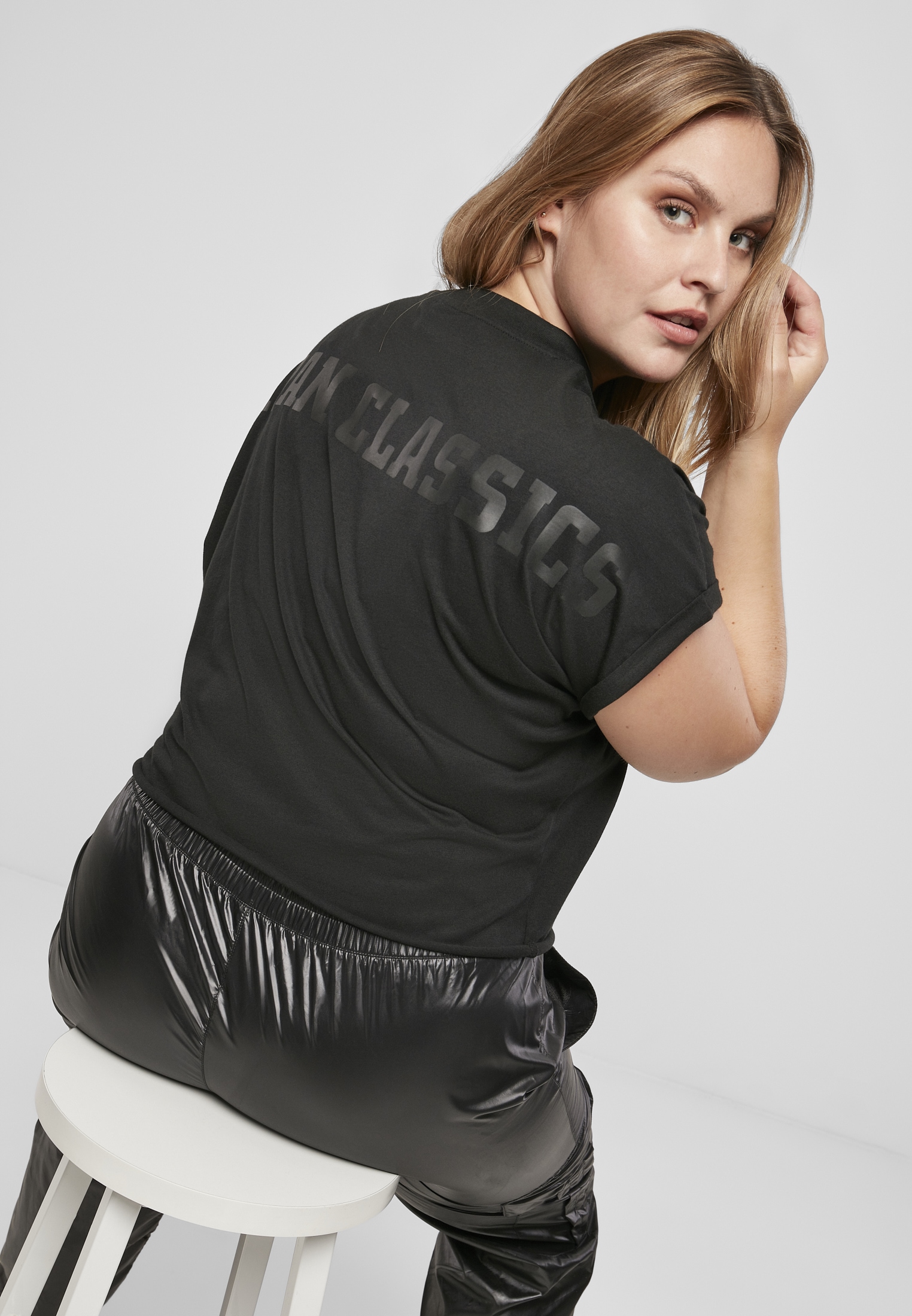 bestellen T-Shirt | Tee«, Sleeve Ladies online (1 »Frauen BAUR CLASSICS Oversized Short Cut URBAN On tlg.)