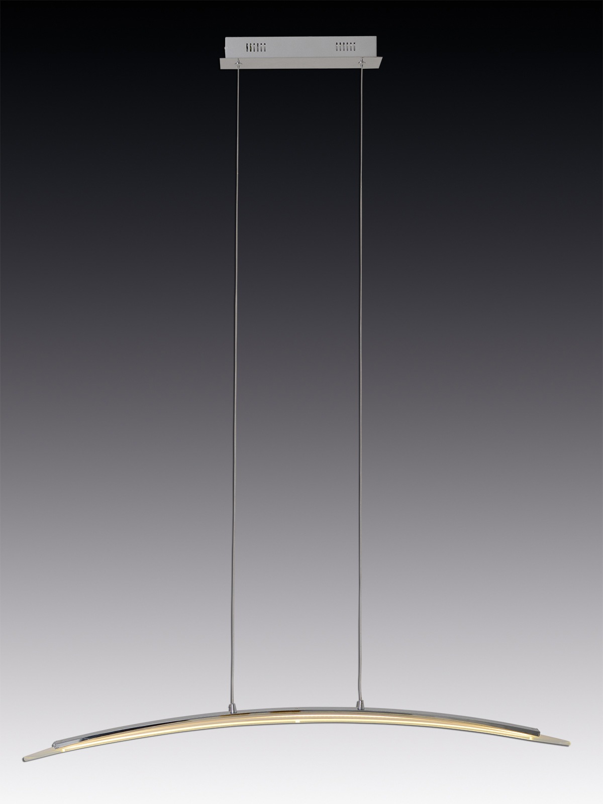 näve LED Pendelleuchte »Surf«, 1 flammig, Leuchtmittel LED-Modul | LED fest integriert, chromfarben, dimmbar mit Phasenan- und -abschnitt Dimmer, L: 100cm