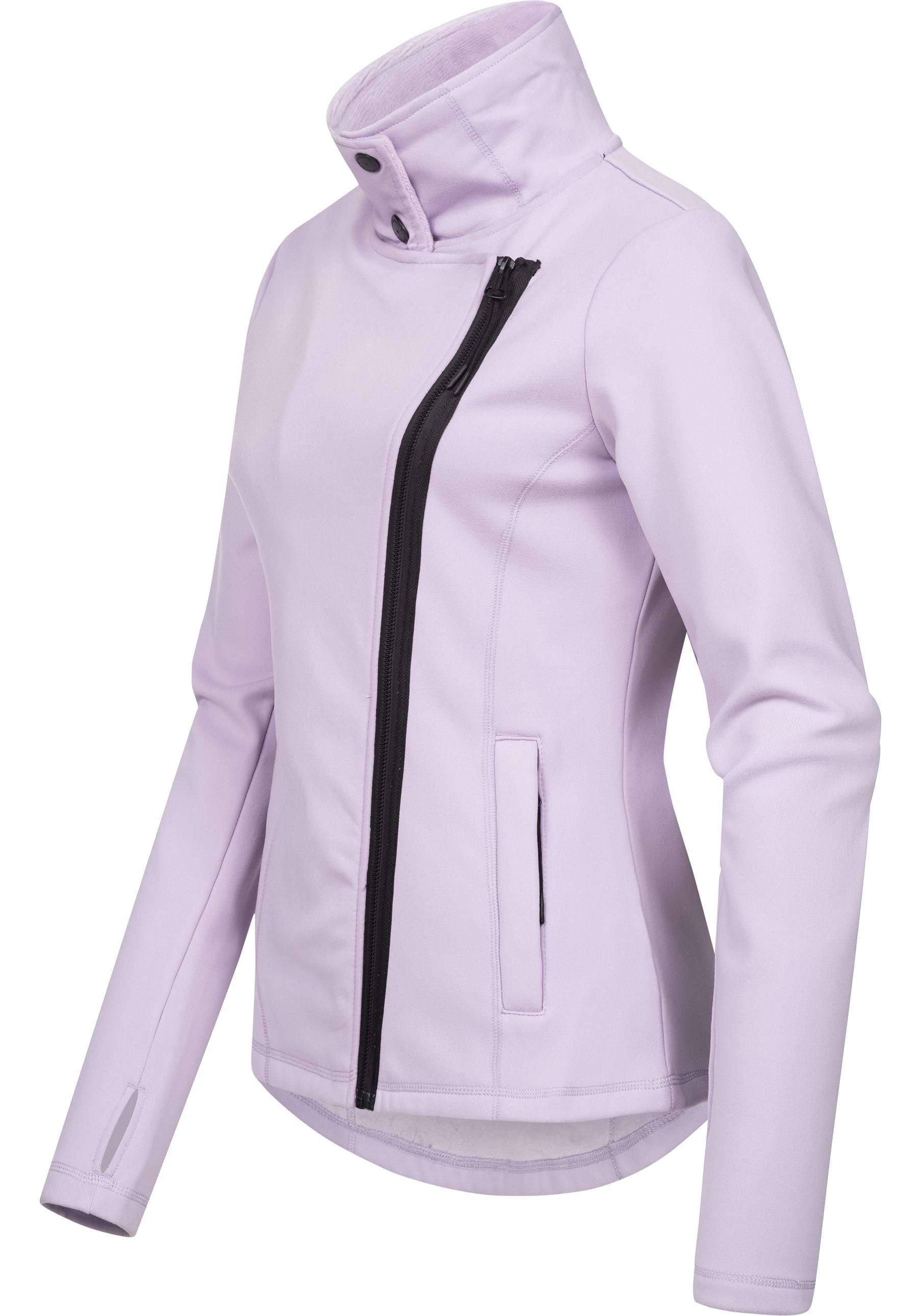 Ragwear Sweatjacke »Saskie«, Modische Damen Kapuzenjacke mit kuschlig weichem Innenfutter