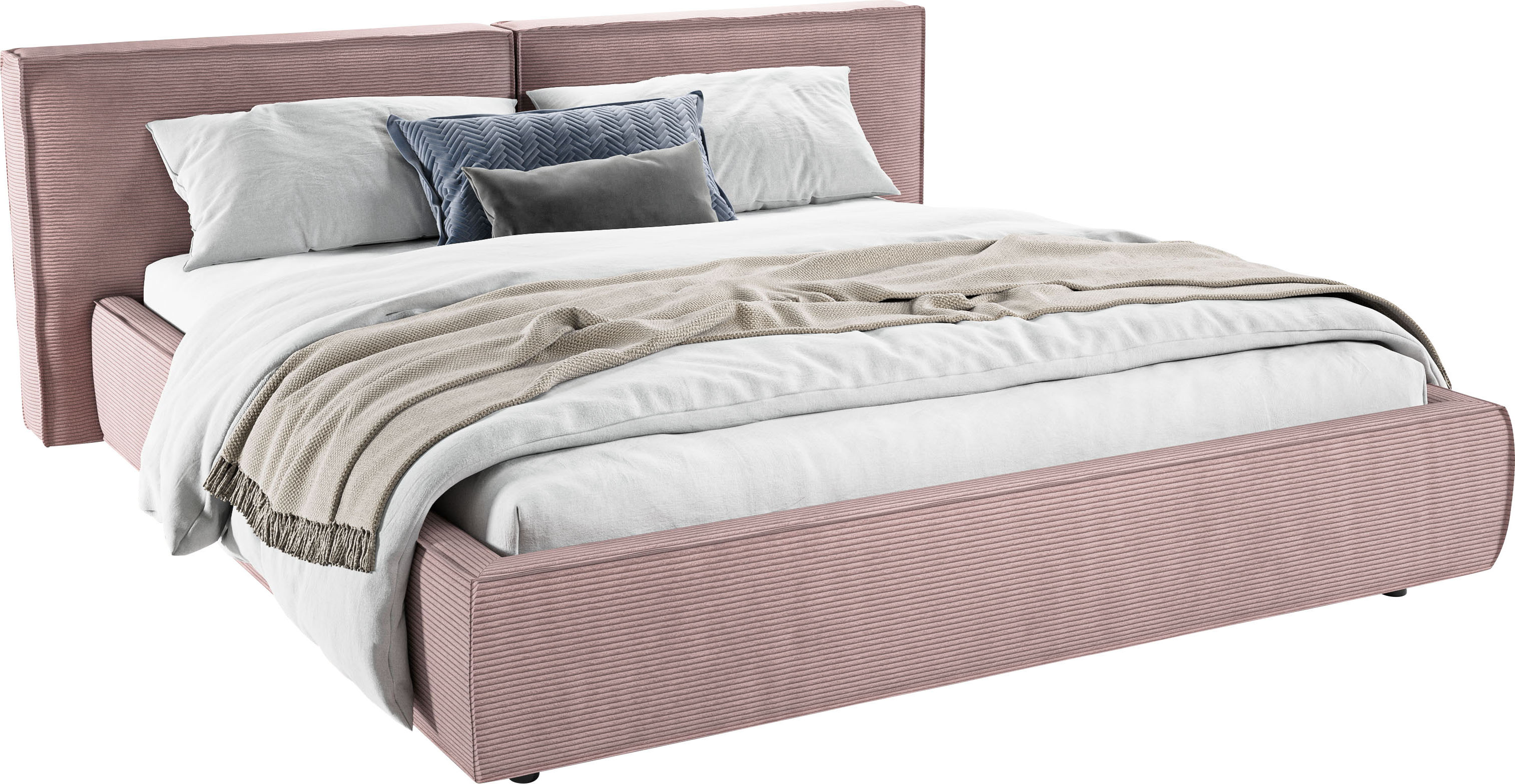 Home affaire 1100000002199 "Adrina mit Biesenoptik, Feincord und Luxus-Microfaser" bis 280kg, auch in Überlänge 220 cm, 4 Breiten bis 200cm