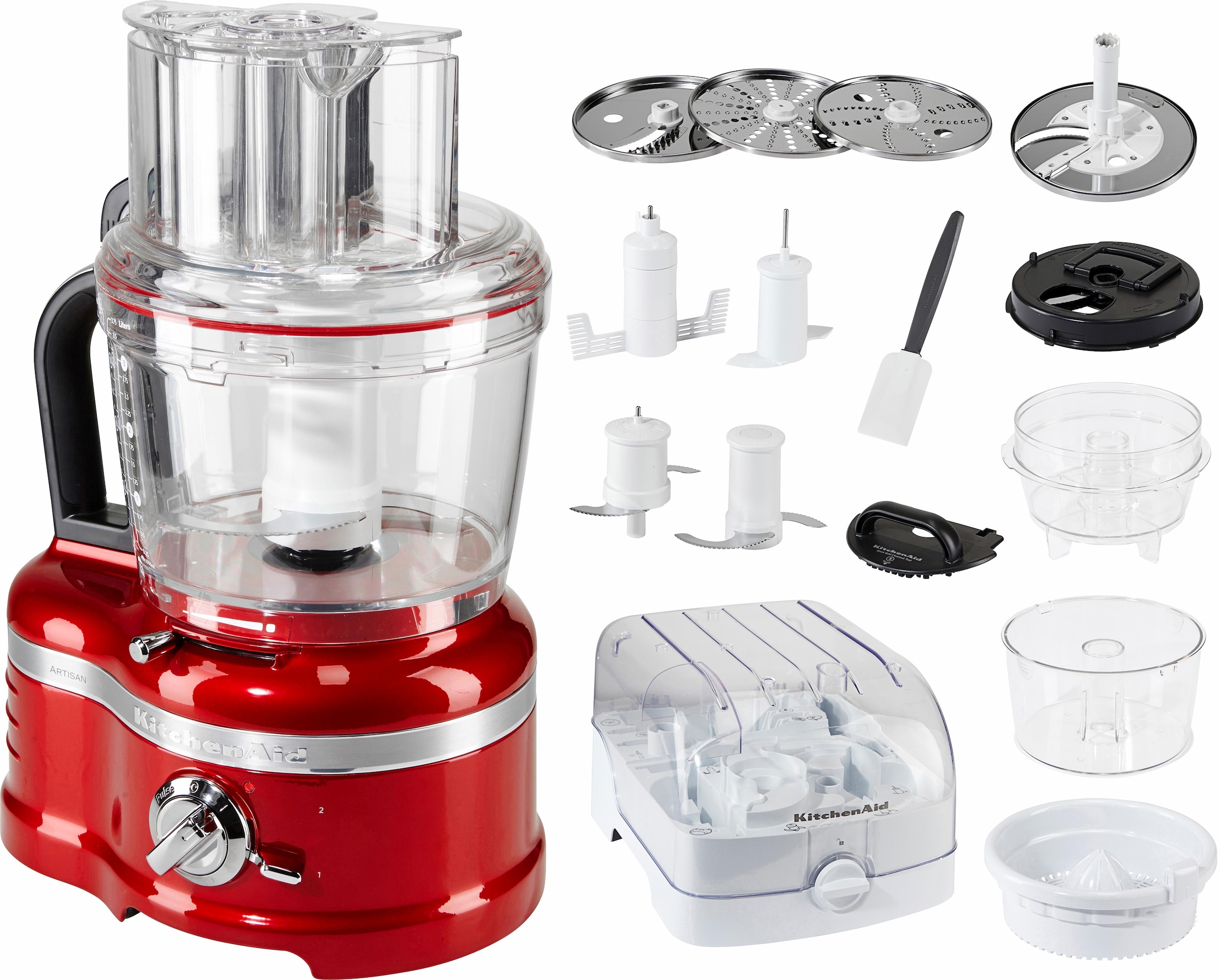 KitchenAid Zerkleinerer »5KFP1644ECA LIEBESAPFEL-ROT«, 650 W, mit umfangreichem Zubehör bestellen BAUR