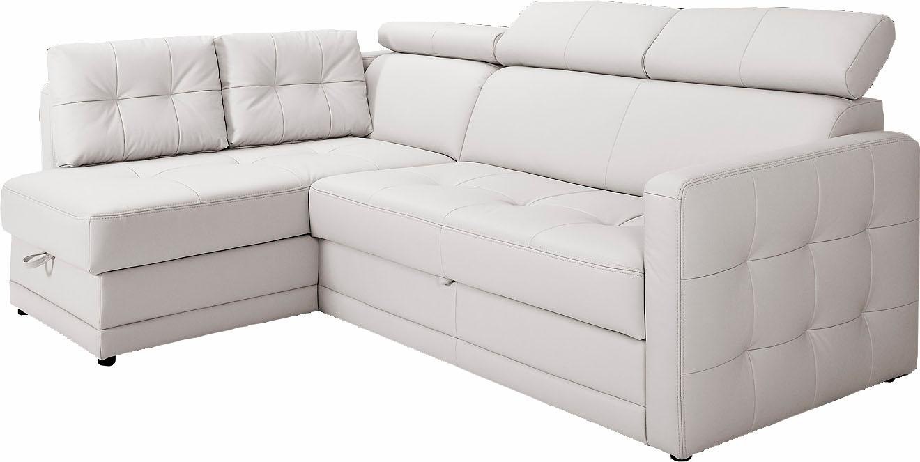 exxpo - sofa fashion Ecksofa "Arles, Federkern, zeitlos, Breite 225cm, L-Fo günstig online kaufen