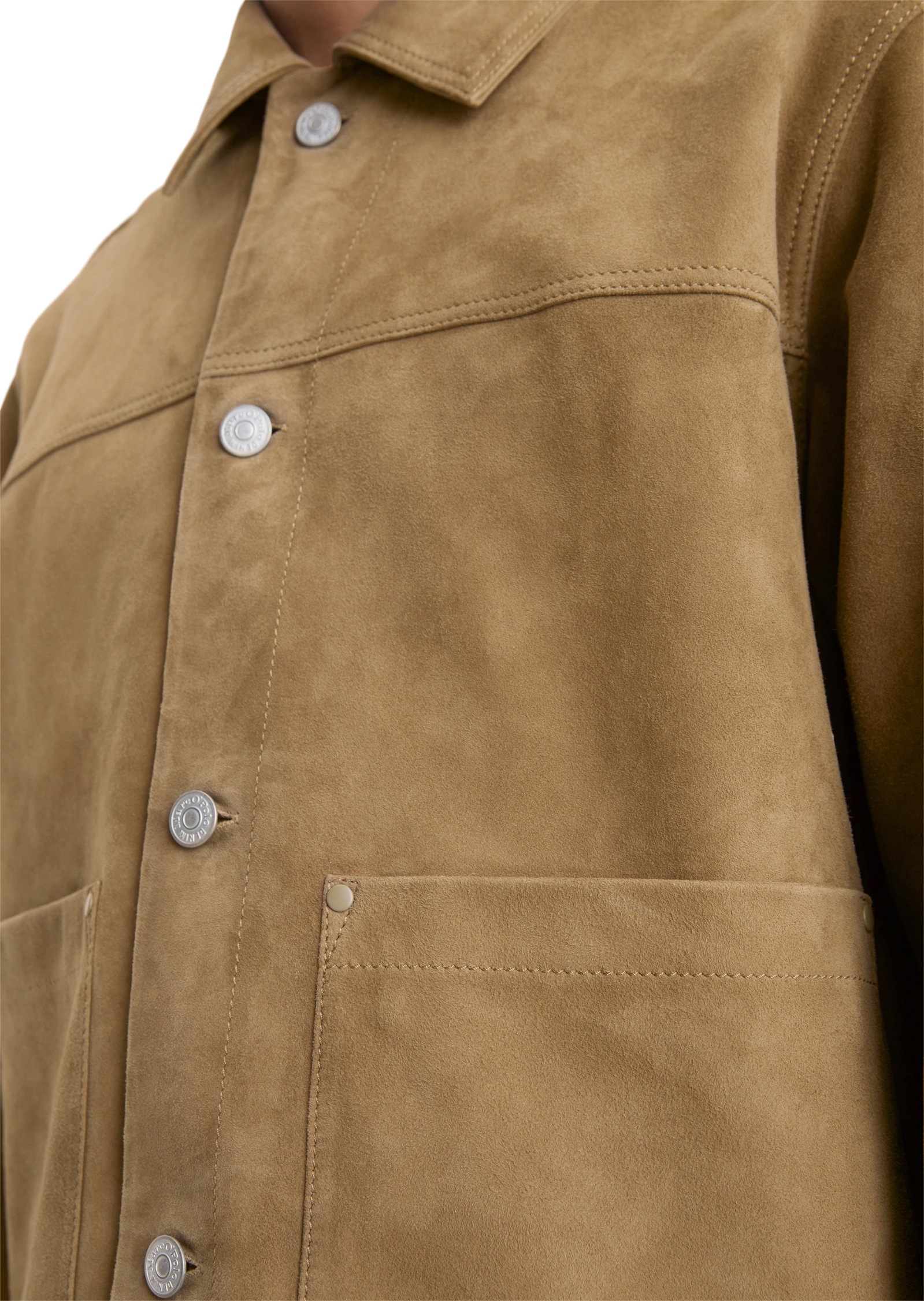 Marc O'Polo DENIM Lederjacke »aus weichem Ziegenleder«