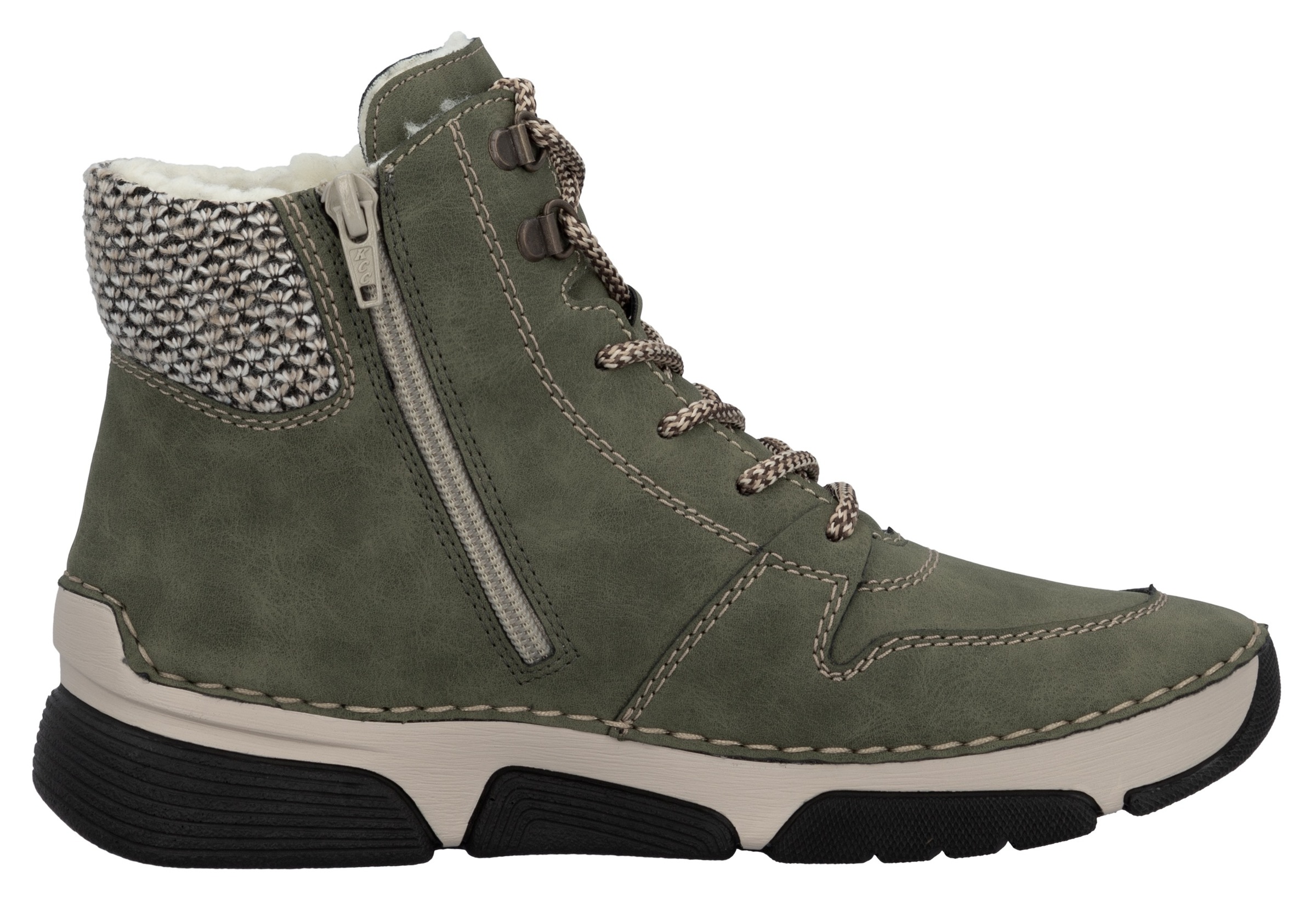 Rieker Winterboots, Schnürboots, Stiefelette mit praktischem Innenreißverschluss