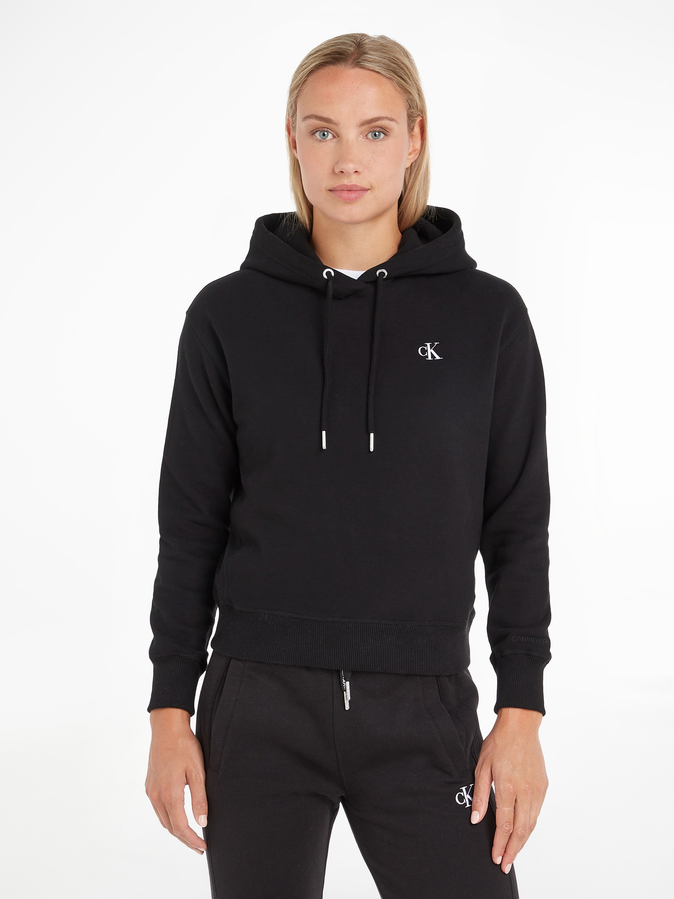 Calvin Klein Jeans Kapuzensweatshirt "CK EMBROIDERY HD", mit CK Monogramm Stickerei