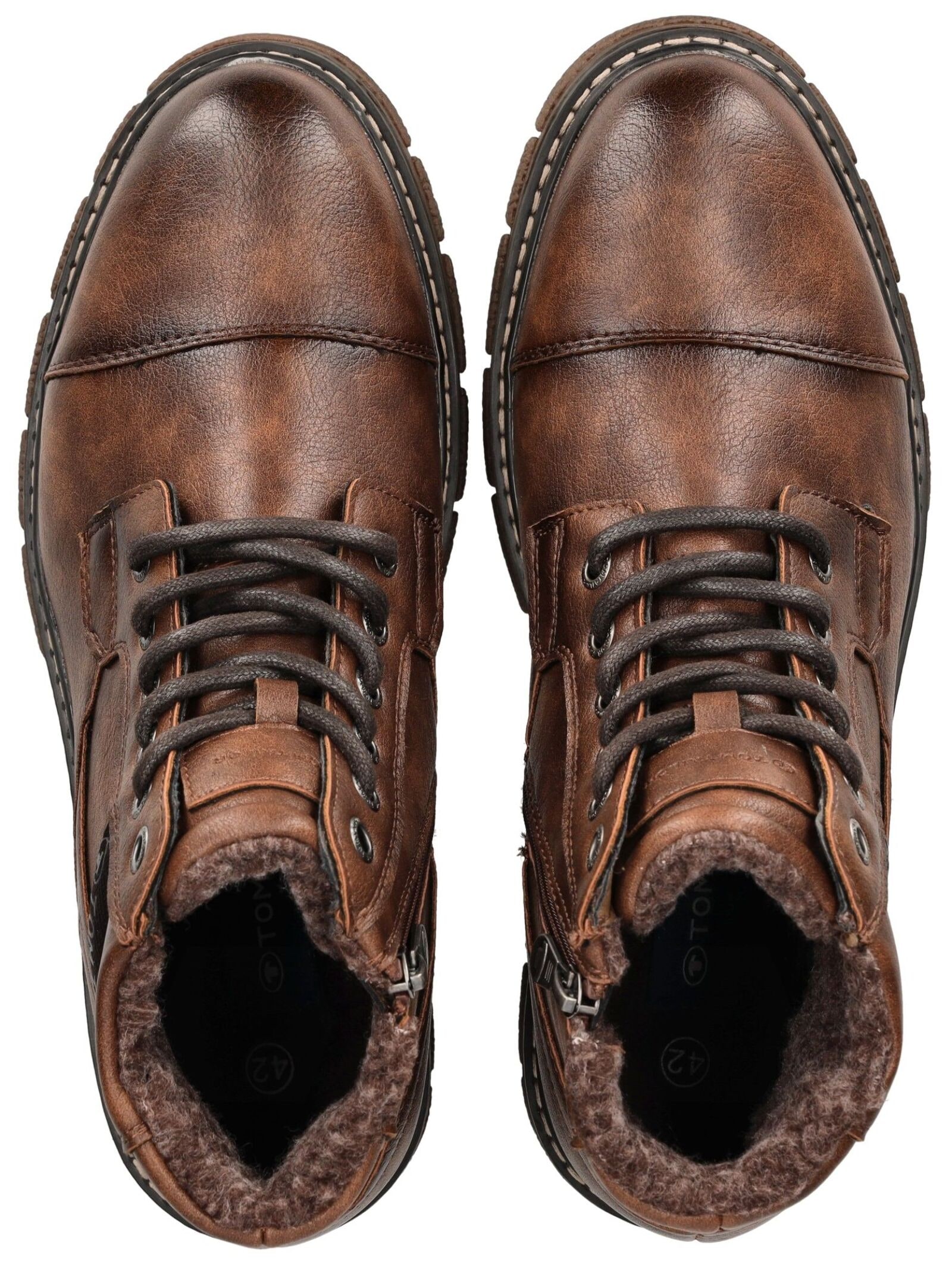 TOM TAILOR Schnürstiefelette »Tom Tailor Stiefelette Lederimitat/Textil«