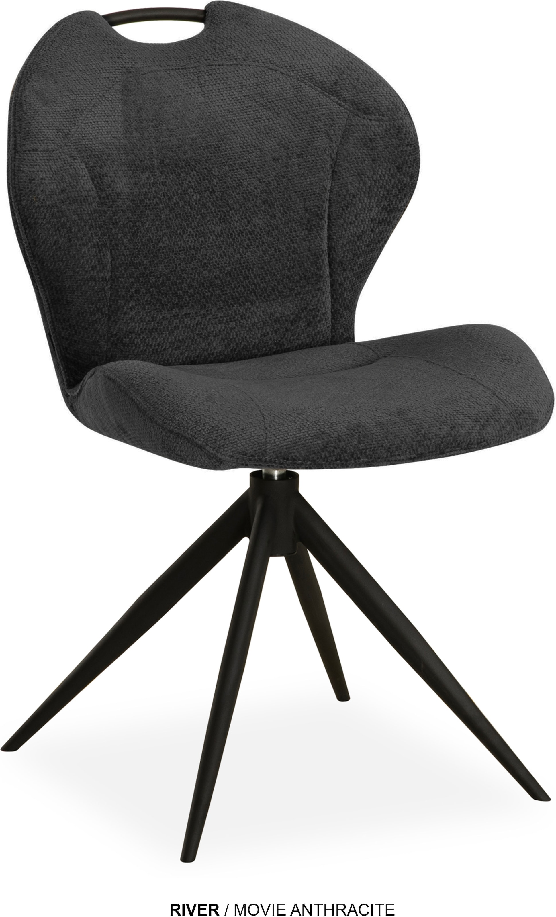 OMG Design Esszimmerstuhl "River" (Set) 1 Stk. Stoff Drehstuhl mit auto-ret günstig online kaufen