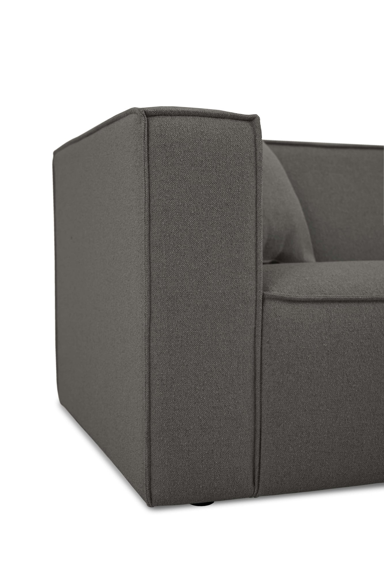 OTTO home Ecksofa »Tammie« Breite 312 cm, Webstoff fein, bodentief, mit Wellenunterfederung
