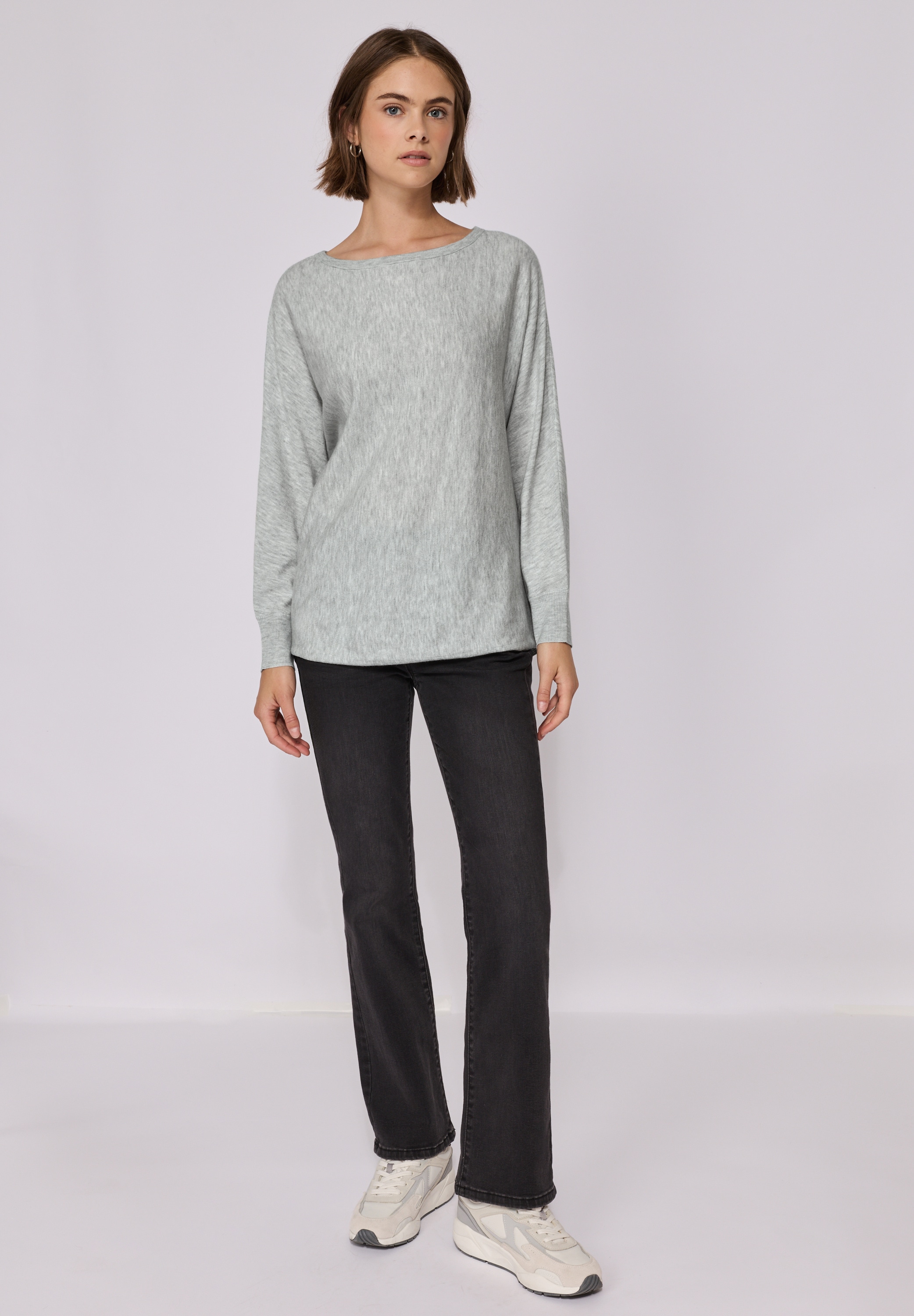 STREET ONE STUDIO Strickpullover, aus softem Materialmix