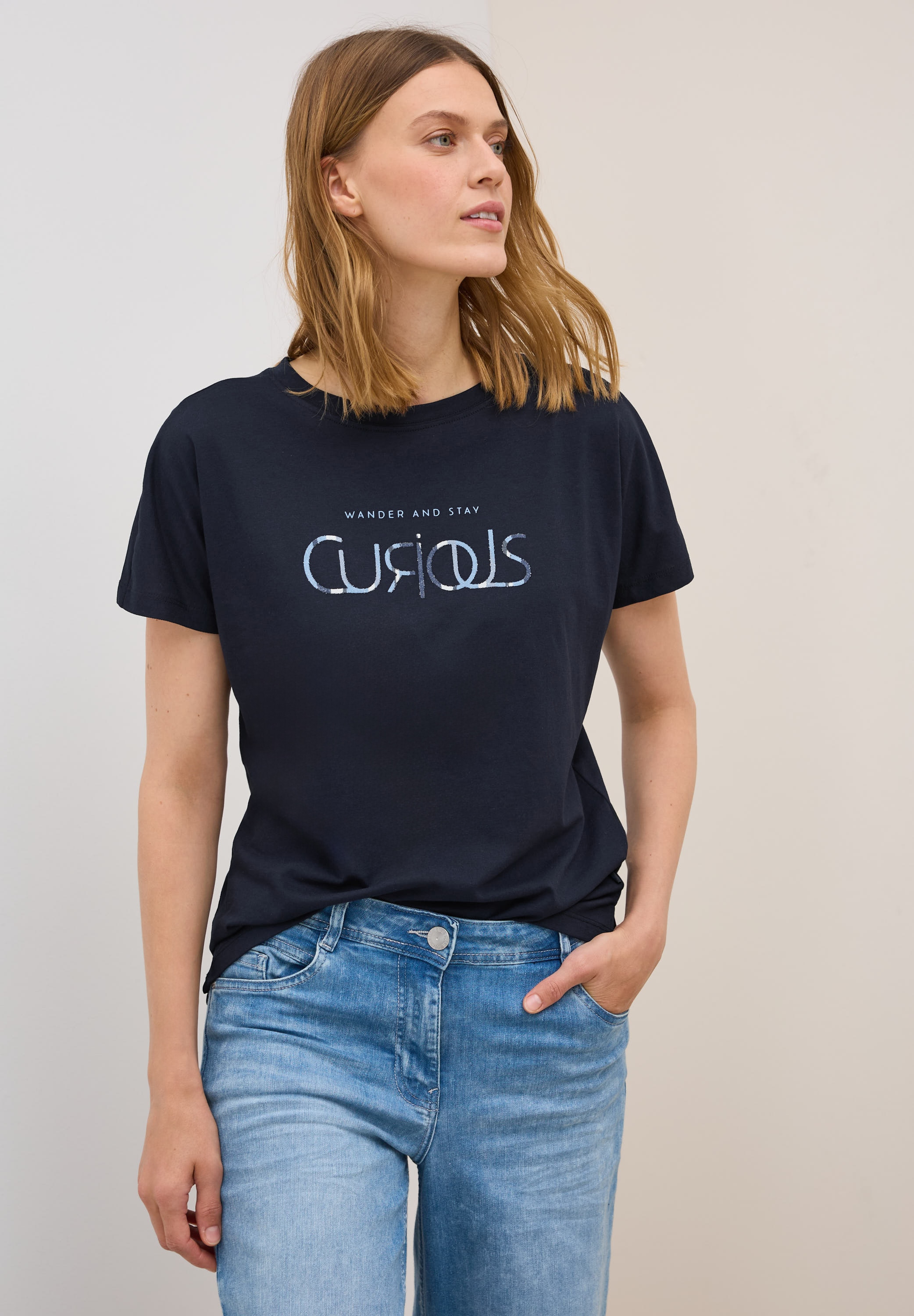 Cecil T-Shirt, mit Wording günstig online kaufen