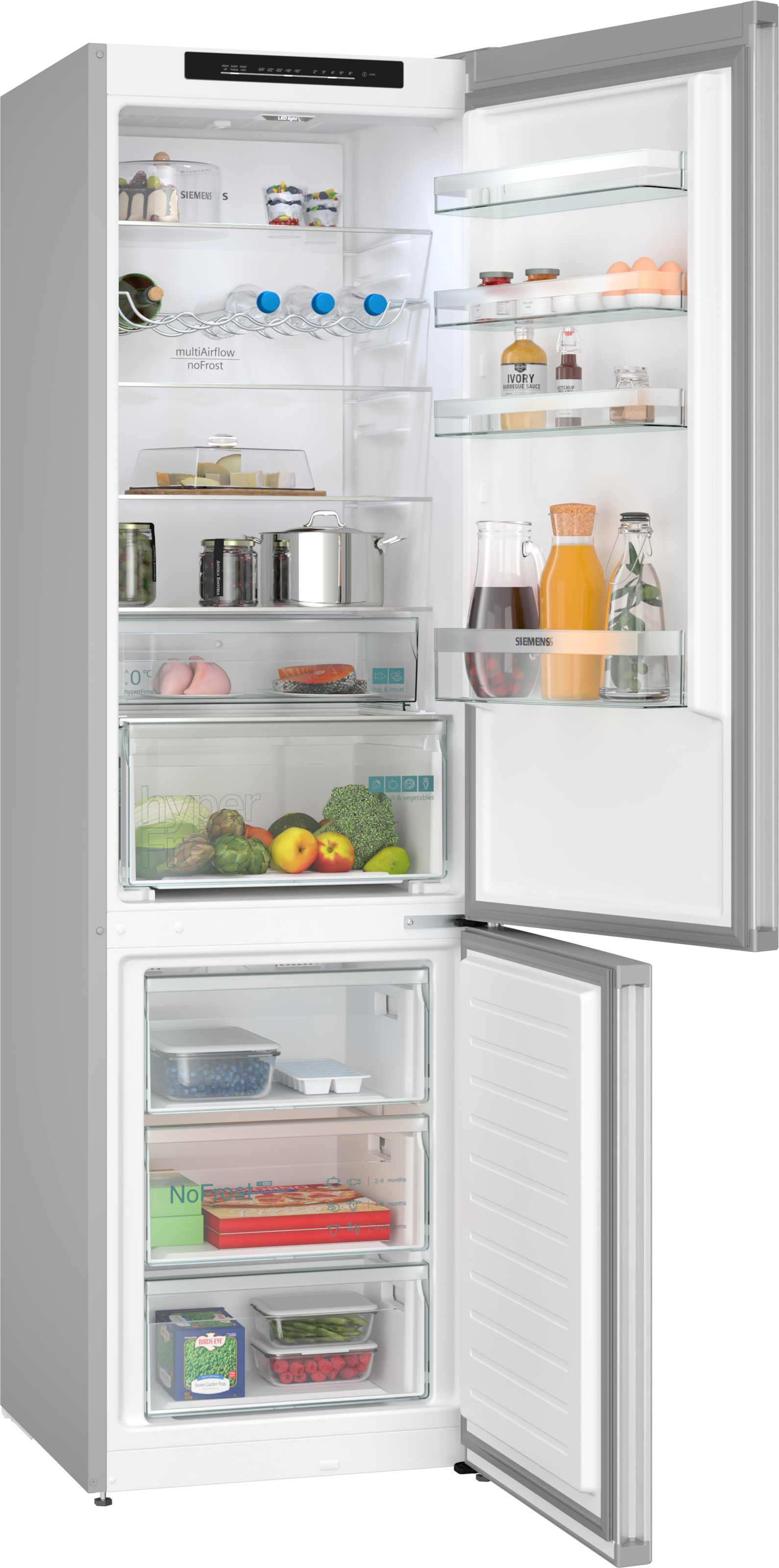 SIEMENS Kühl-/Gefrierkombination iQ300 »KG39N2LAF«, noFrost, hyperFresh 0°C Schublade