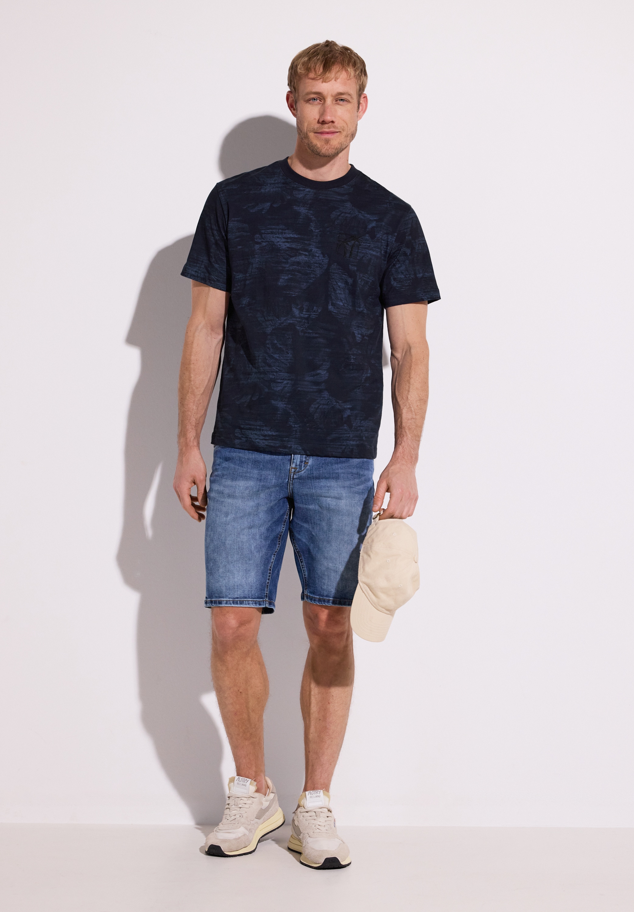 STREET ONE MEN T-Shirt mit allover Print