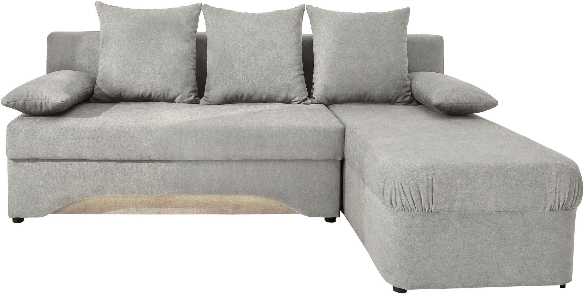 Jockenhöfer Gruppe Ecksofa »Starlight, mit dimmbarer LED-Beleuchtung«, Gästebettfunktion; Stauraum/Bettkasten, mit Kissen