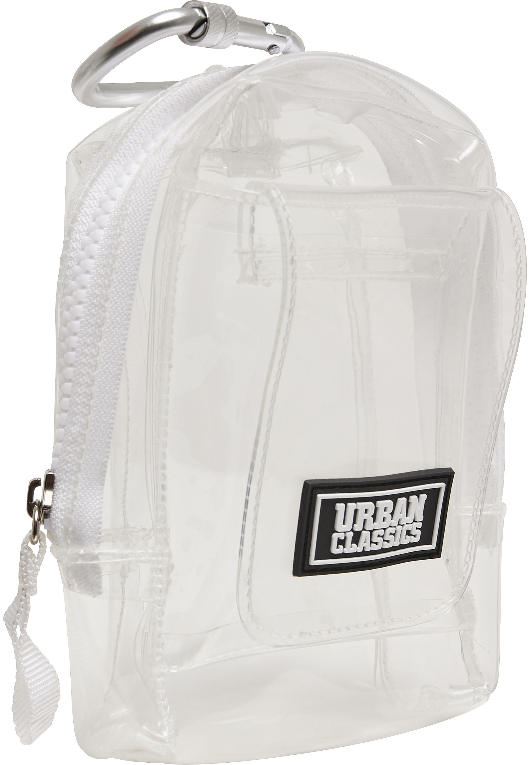 URBAN CLASSICS Bauchtasche "Urban Classics Unisex Transparent Mini Bag with Hook", transparent, 100% Thermoplastisches Polyurethan, unifarben, Taschen