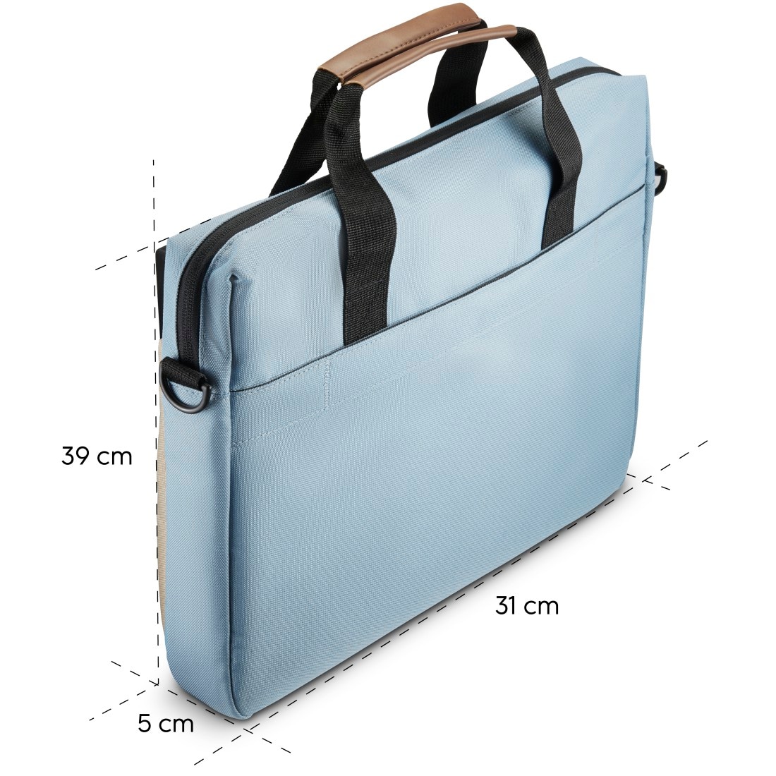 Hama Laptoptasche »Nachhaltige Notebooktasche für 34-36 cm (13,3 -14,1 Zoll), Trolleyband«, Recyceltes Polyester, Laptopfach, Vordertasche Organizerstruktur