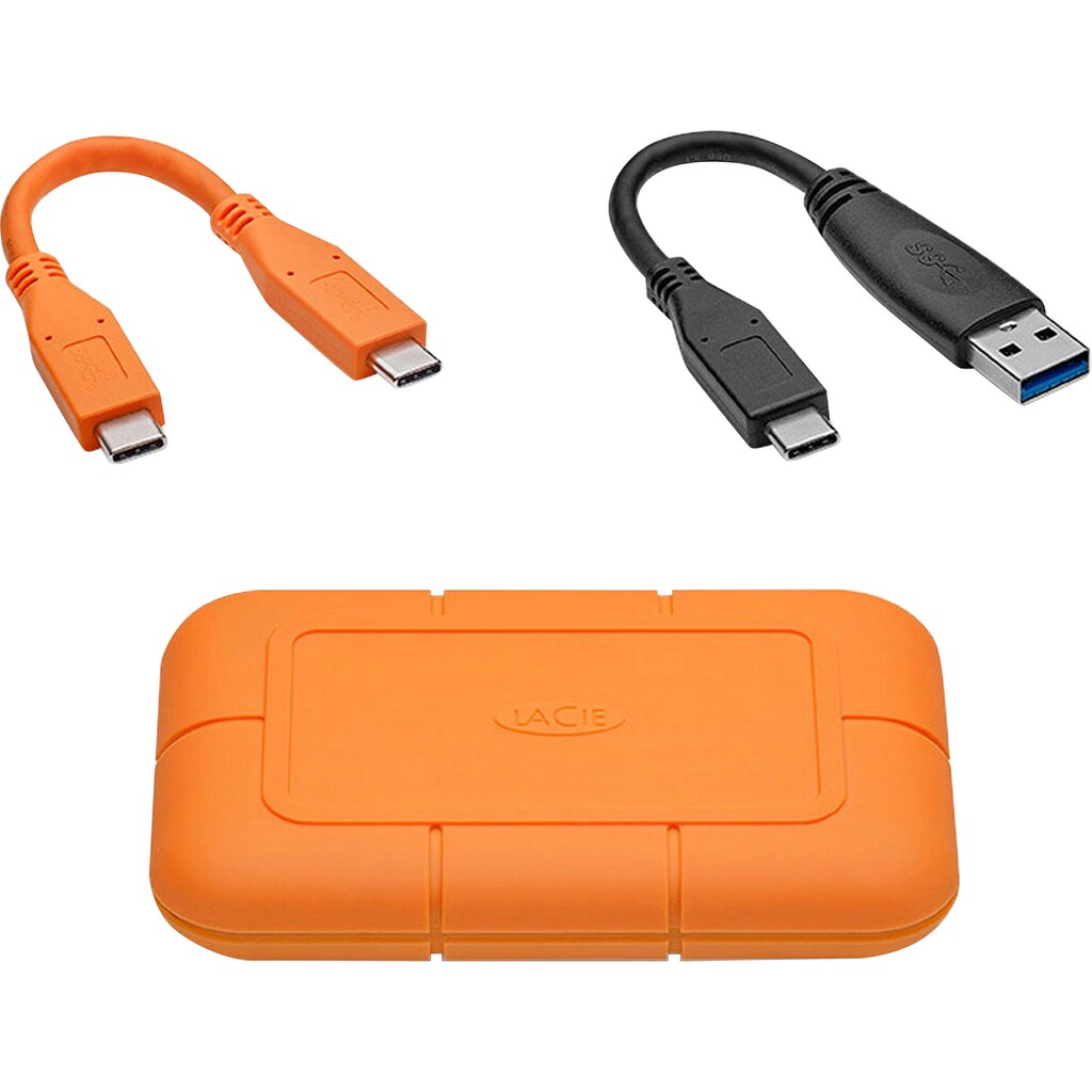LaCie externe SSD »Rugged SSD«, 2,5 Zoll, Anschluss USB 2.0-USB 3.0-Thunderbolt 3