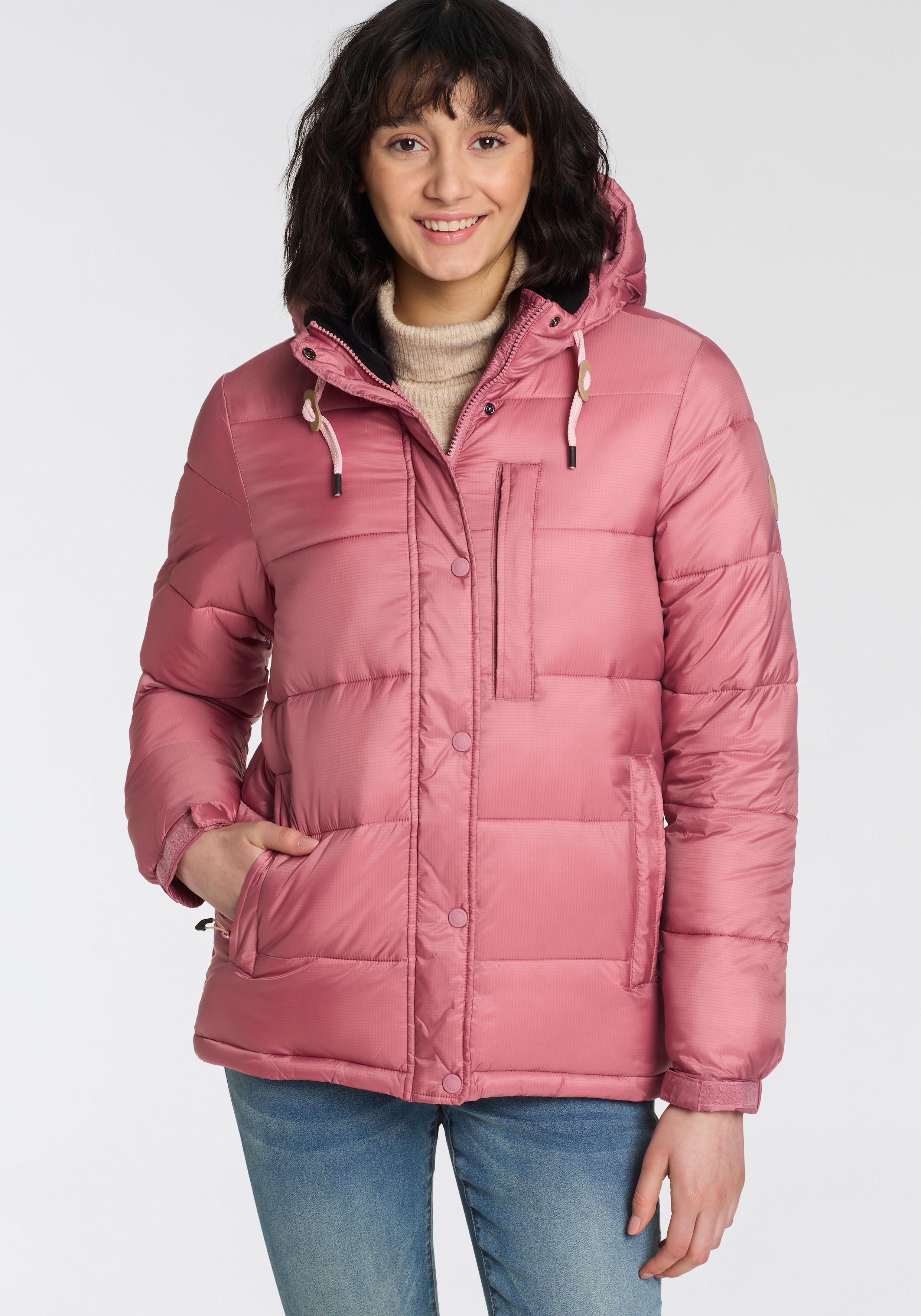 Icepeak Steppjacke "D STEPPJACKE MONETTA" sportlicher Stil, knitterarmes Material, aus Polyamid