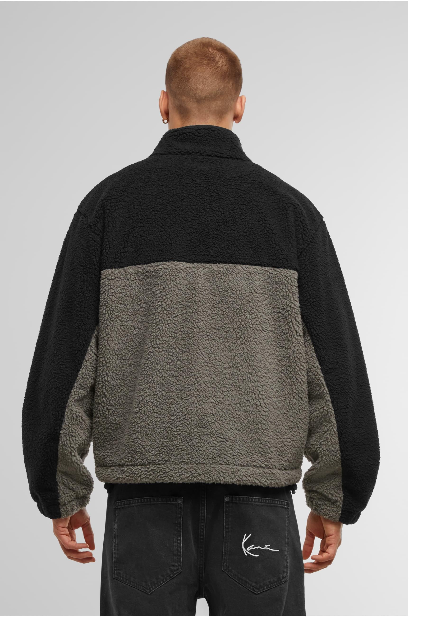 Karl Kani Winterjacke »Karl Kani Signature Rubber Patch Teddy Zip Jacket« 1 Stk. tlg. ohne Kapuze