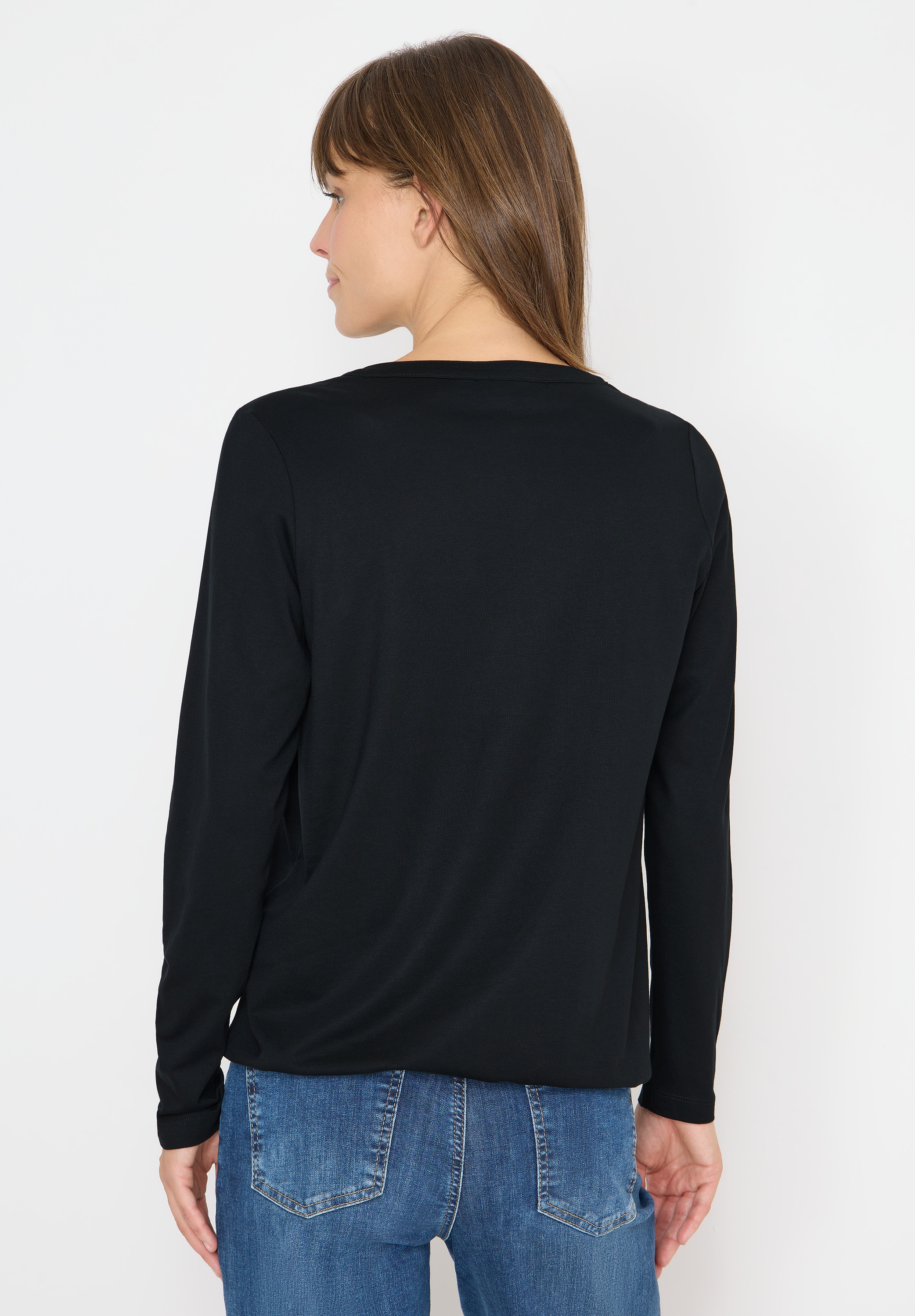 Cecil Langarmshirt im soften Baumwoll-Mix günstig online kaufen