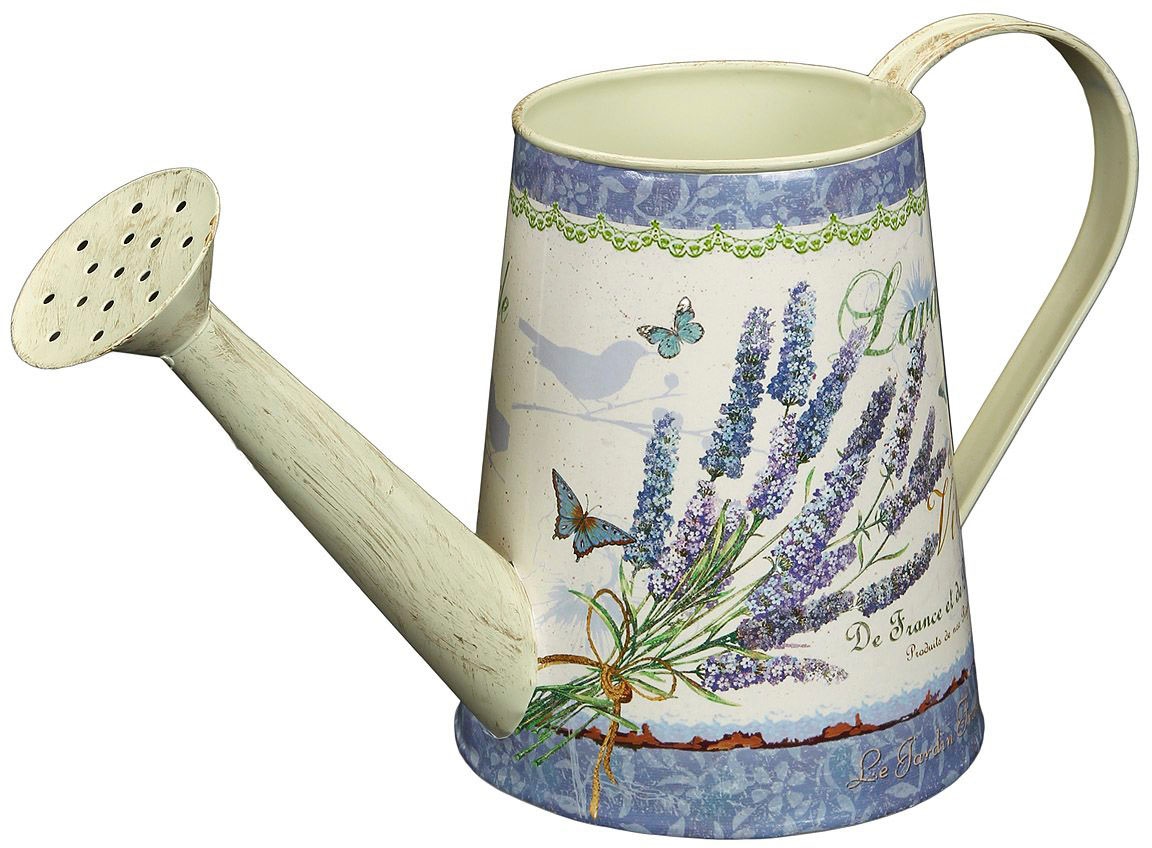 Gießkanne AMBIENTE HAUS, beige, Metall, Gießkannen, "Lavende l- Gießkanne"