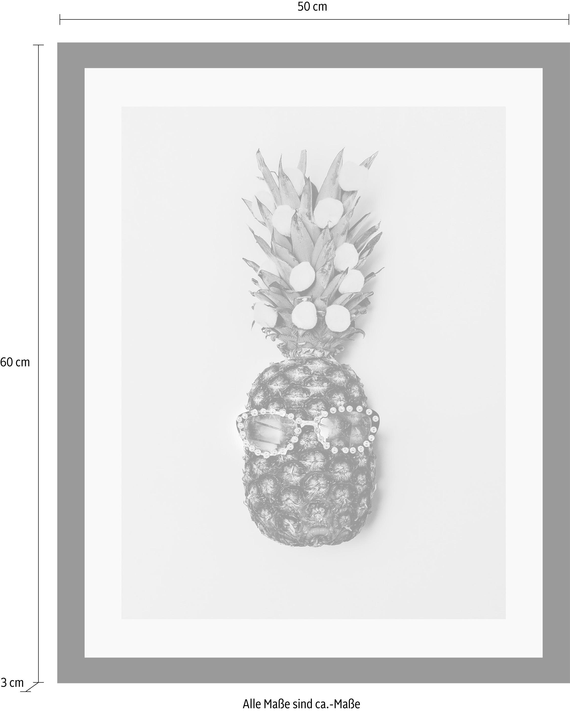 queence Bild »Ananas«, in 3 Größen, gerahmt