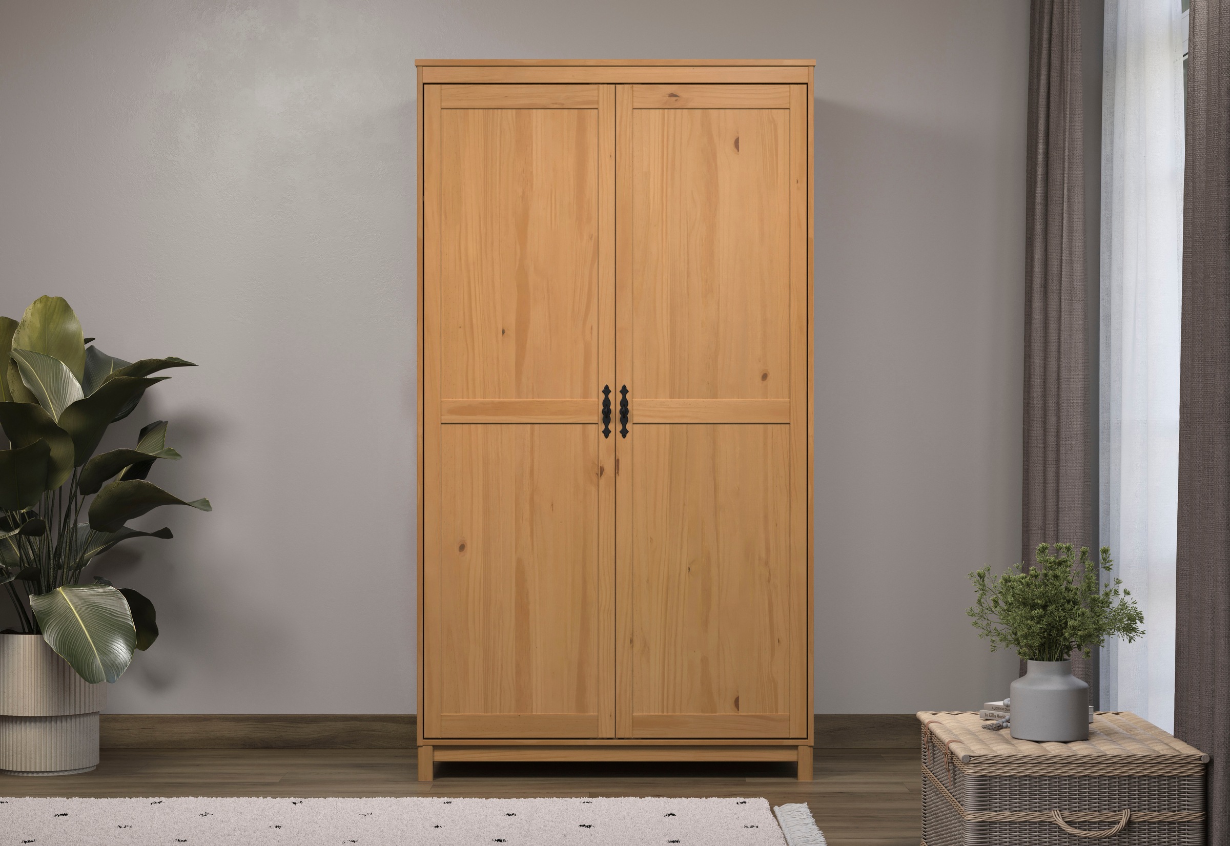 Home affaire Kleiderschrank "Sandnes Kieferschrank Schlafzimmer Schrank TOP günstig online kaufen