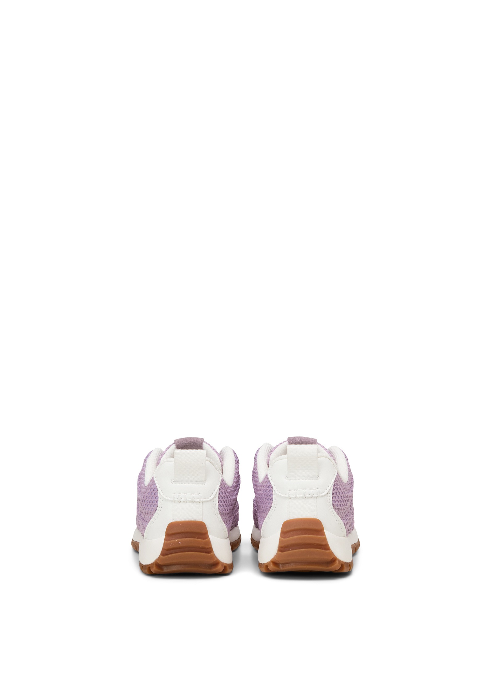 Sneaker MARC O'POLO "aus edlem Rindleder und Mesh-Einsatz", Damen, Gr. 36, dusty lavender, sanftes weiß, Obermaterial: 50% Leder, 50% Polyester, unifarben, Schuhe Sneaker 3