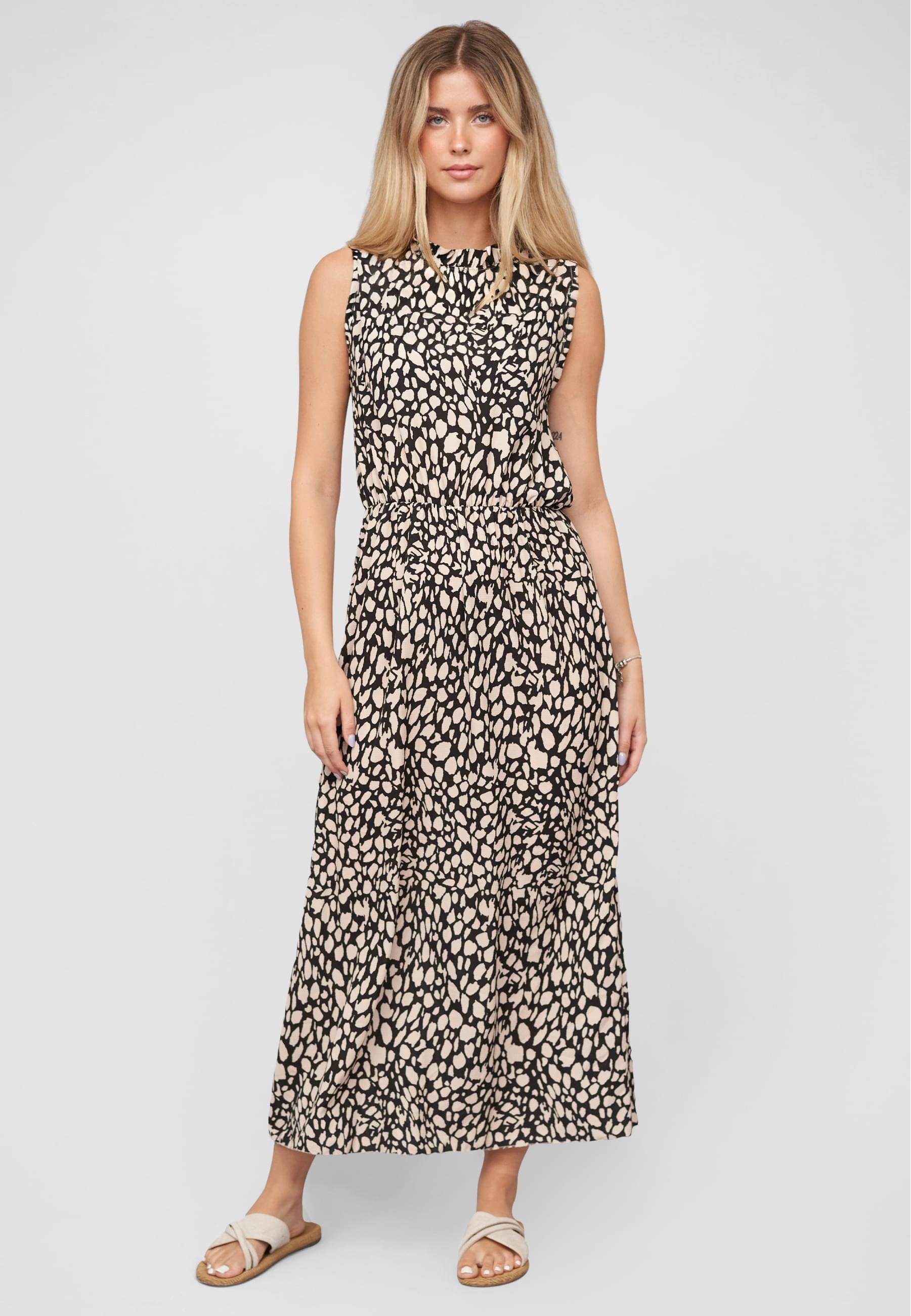 CLOUD 5IVE Shirtkleid »CLOUD 5IVE Maxi Dress with aop animal print« 1 Stk. tlg.