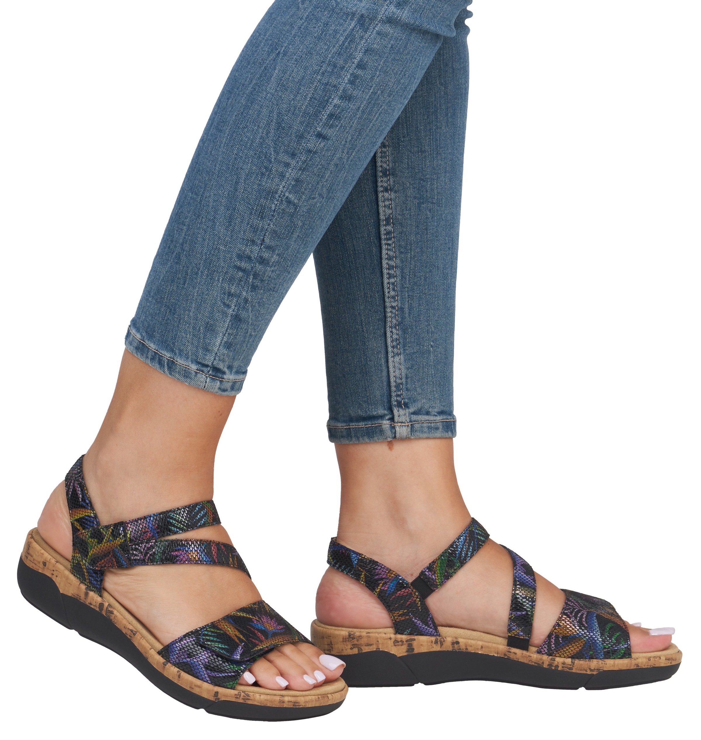 Remonte Keilsandalette, Sommerschuh, Klettschuh, Riemchensandale mit Softfu günstig online kaufen