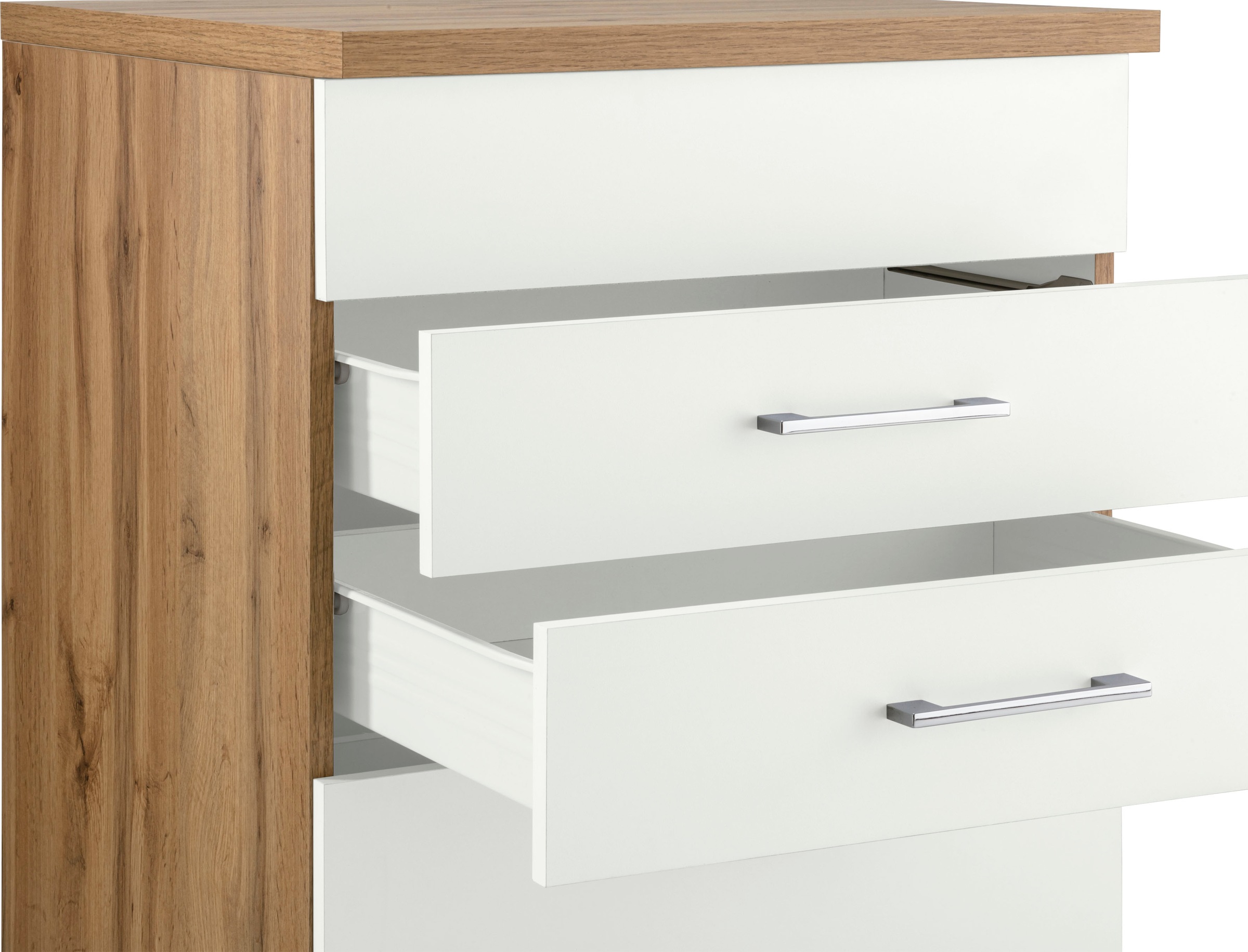 KOCHSTATION Kochfeldumbauschrank »KS-Colmar«, 60 cm, mit Metallgriff, 2 Schubkästen und 1 Auszug