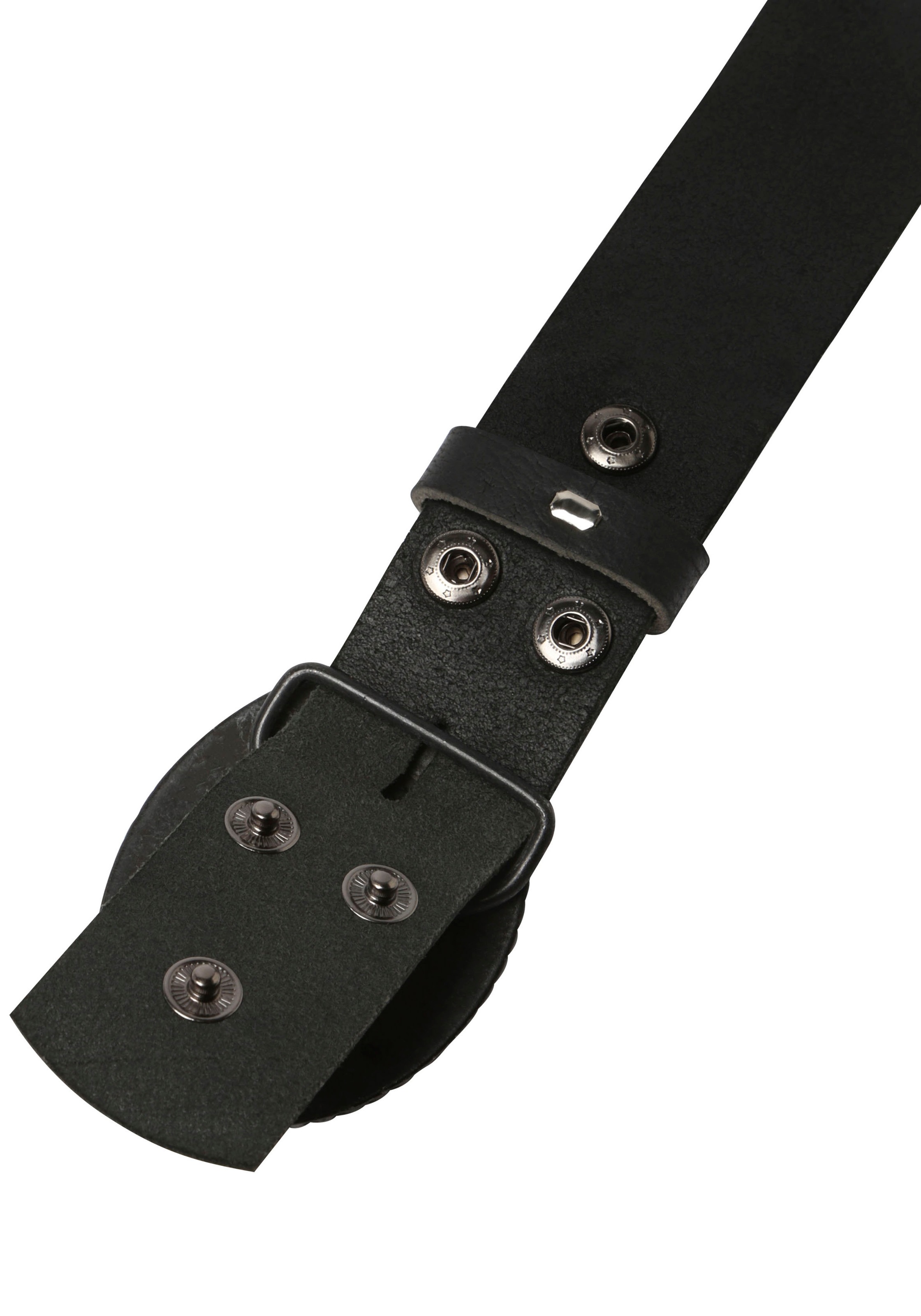 Thumbnail - Rettungsring Gürtel Ledergürtel Schließe "Neustadt Schwarz Satiniert Mit Swarovski-Kristall Veredelt"