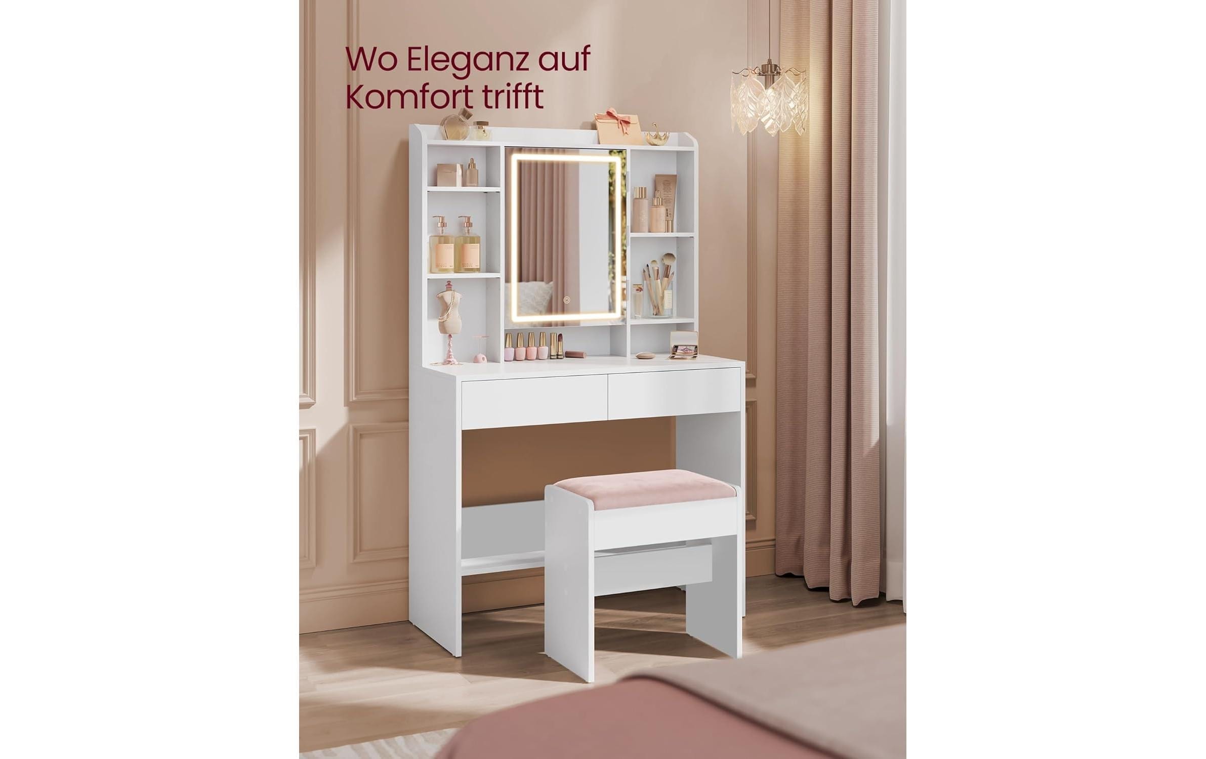 VASAGLE Hocker »Mitteldichte Holzfaserplatte (MDF)/Spanplatte«