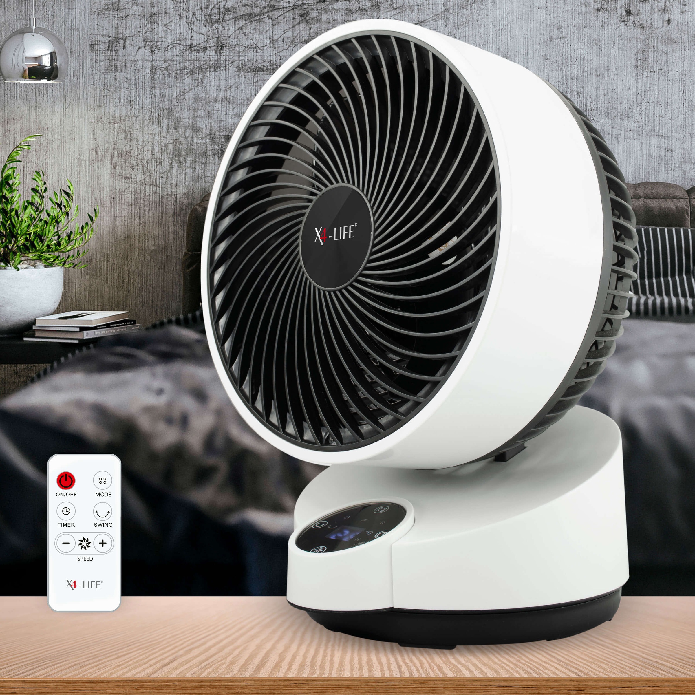 X4-Life Tischventilator »Fan Pinguin DX«, mit Timer und Fernbedienung