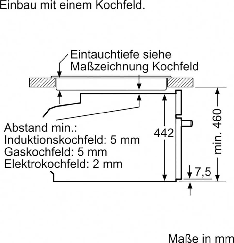 SIEMENS Einbaubackofen iQ700 »CB734G1B1«, mit Teleskopauszug nachrüstbar