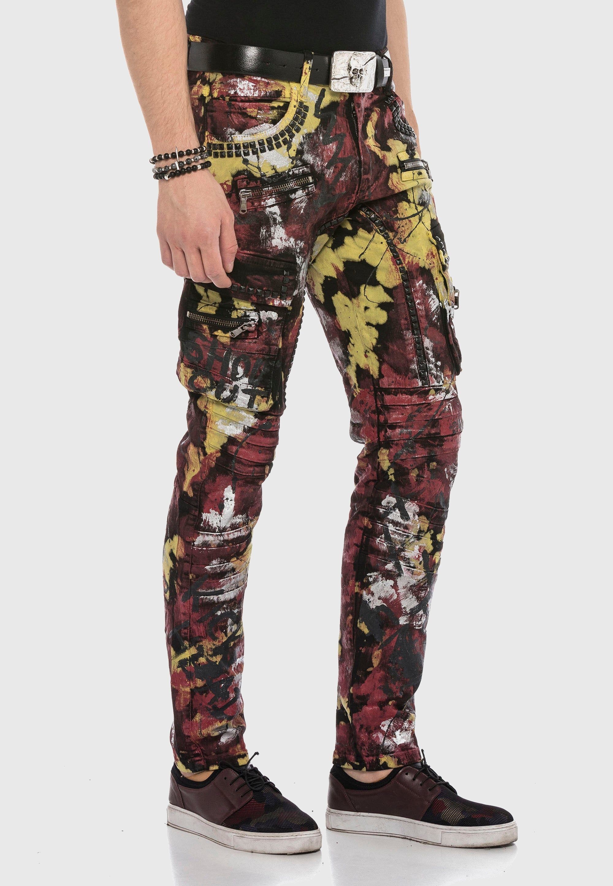 Cipo & Baxx CIP-CD587 5-Pocket Jeans Red 33/32 3