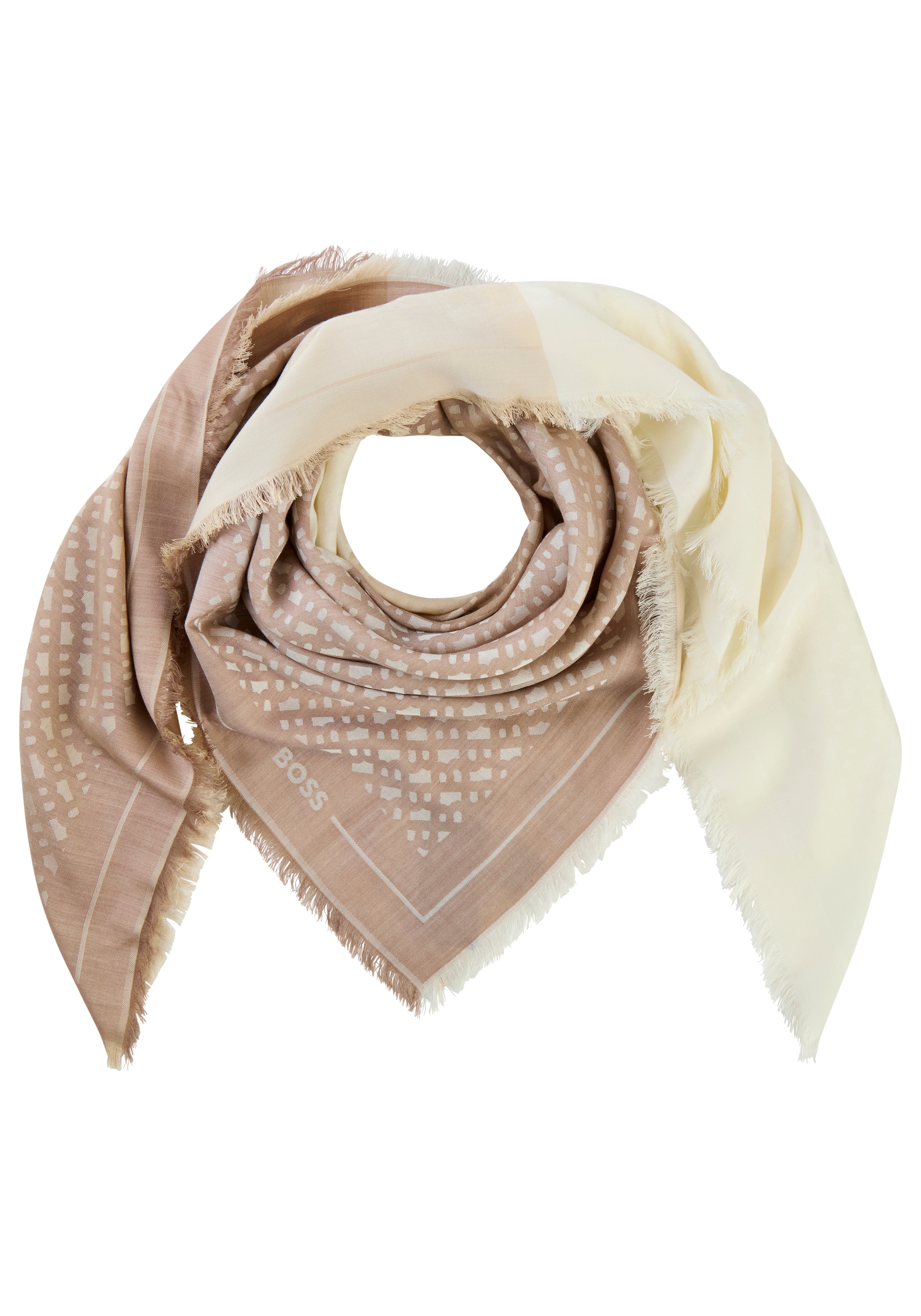 BOSS Schal Ledonia 120*120, mit Jaquardmuster günstig online kaufen