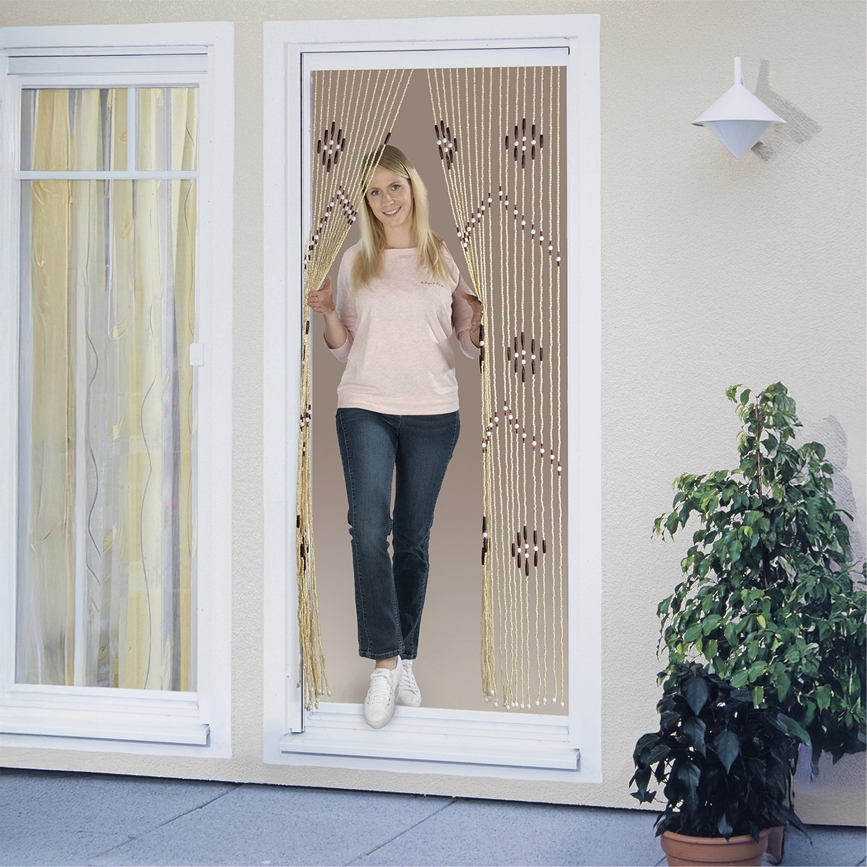 Maximex Insektenschutz-Vorhang »Türvorhang - Holzperlen« 1 Stk. tlg.