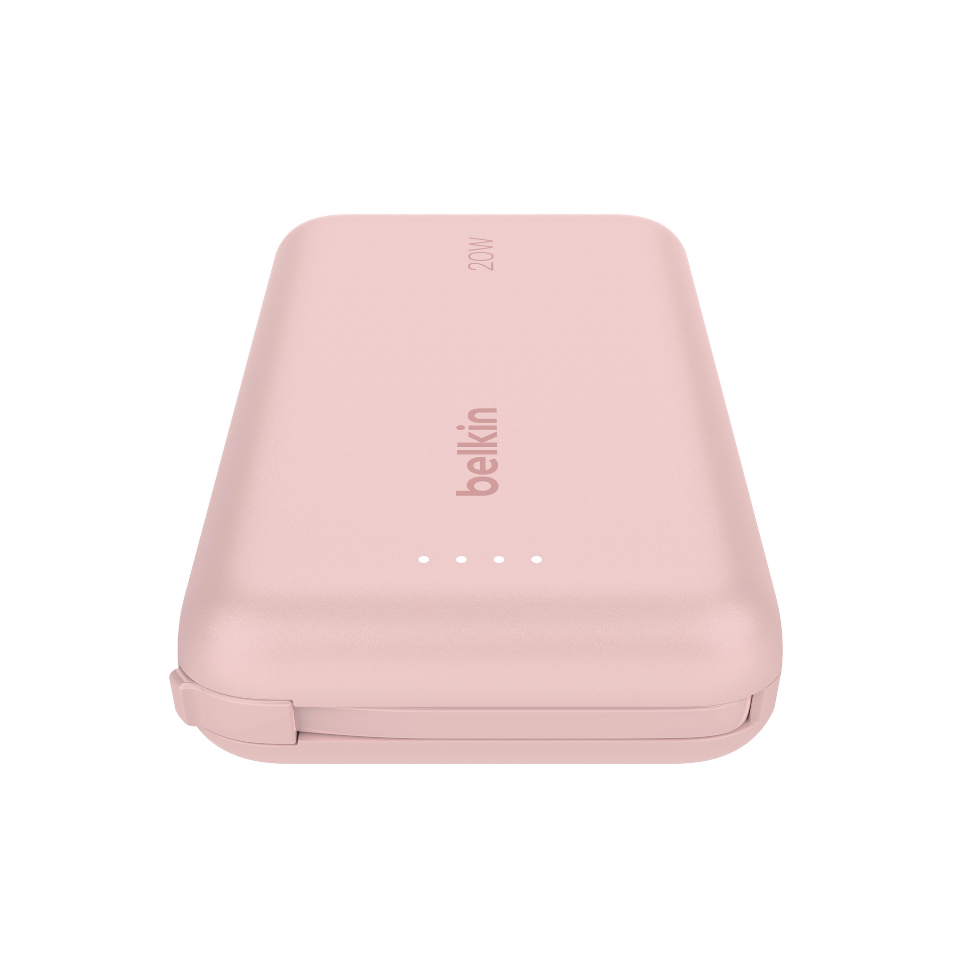 Belkin Powerbank »BoostCharge Power Bank 10K mit integrierten Kabeln«, Belkin BOOST CHARGE Power Delivery Powerbank 10.000mAh, white