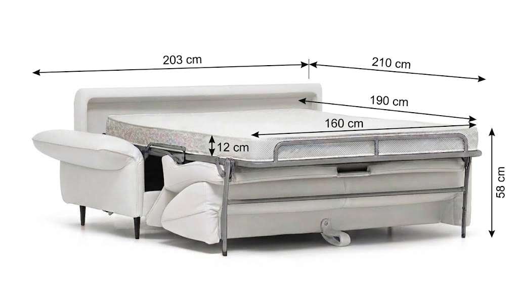 Egoitaliano Schlafsofa »EGO FLY, Made in Italy-Designsofa mit Dauerschlaffunktion,Breite 203cm« Schlafsofa aus Luxus-Microfaser mit verstellbaren Armlehnen