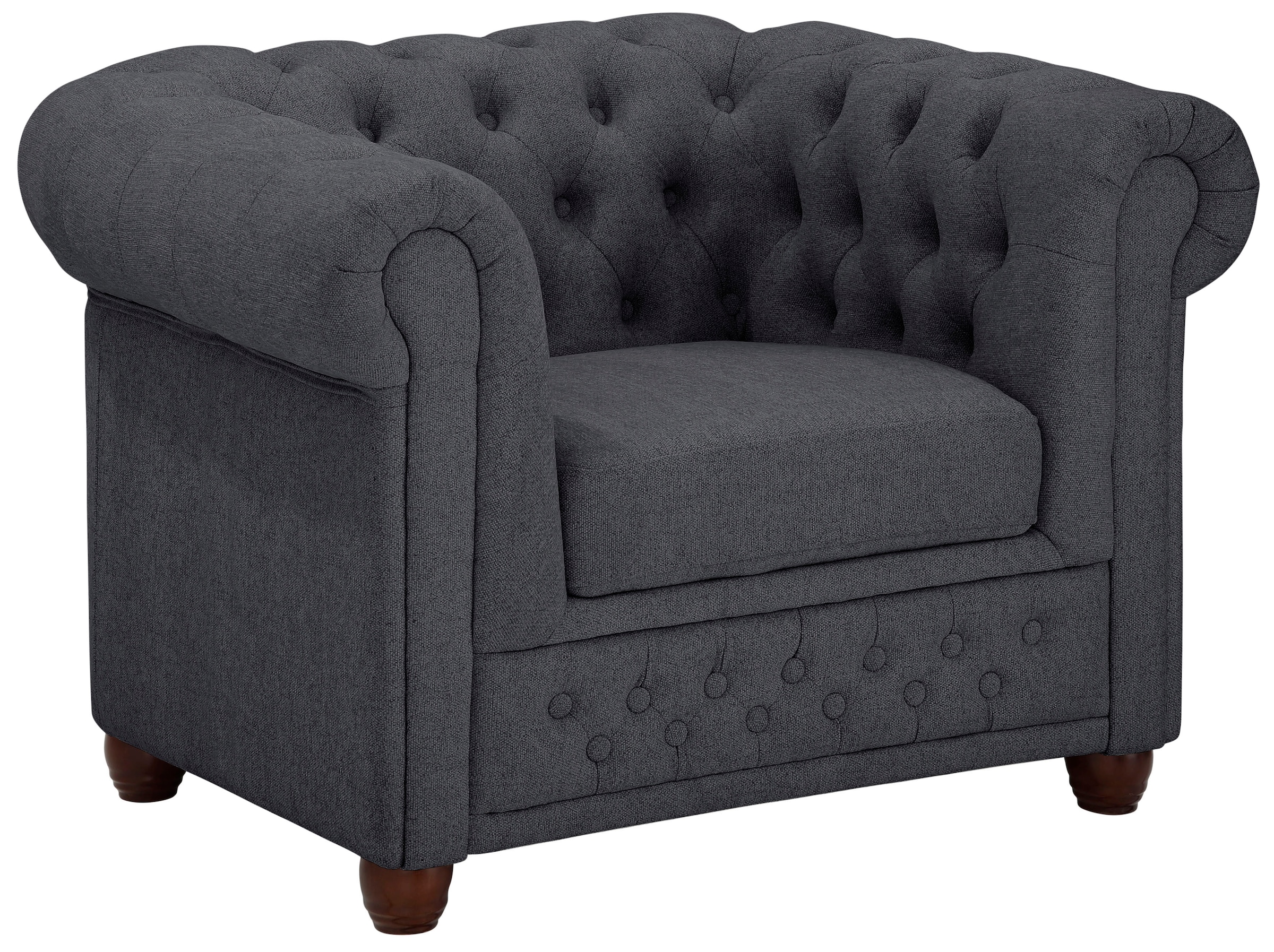 Home affaire Chesterfield-Sessel "New Castle Sessel", hochwertige Knopfheft günstig online kaufen