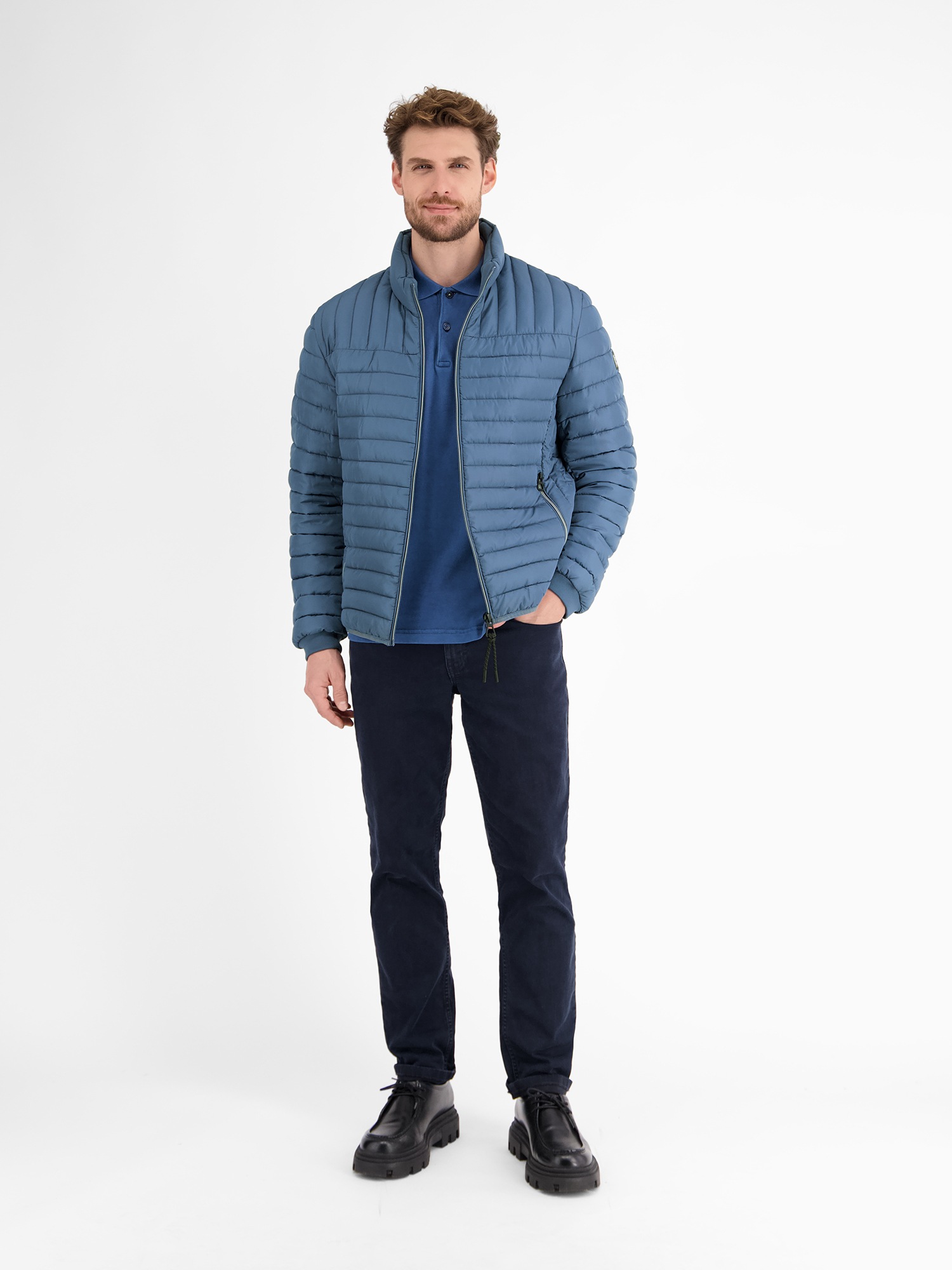 LERROS Steppjacke »LERROS Leichter Herren Steppblouson«, ohne Kapuze, Keine Angabe