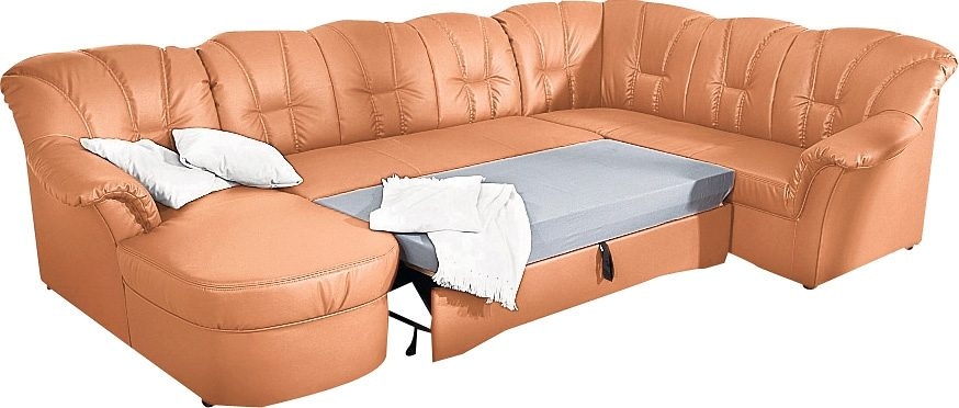 DOMO collection Wohnlandschaft "Papenburg, zeitlose Rückensteppung, elegant günstig online kaufen