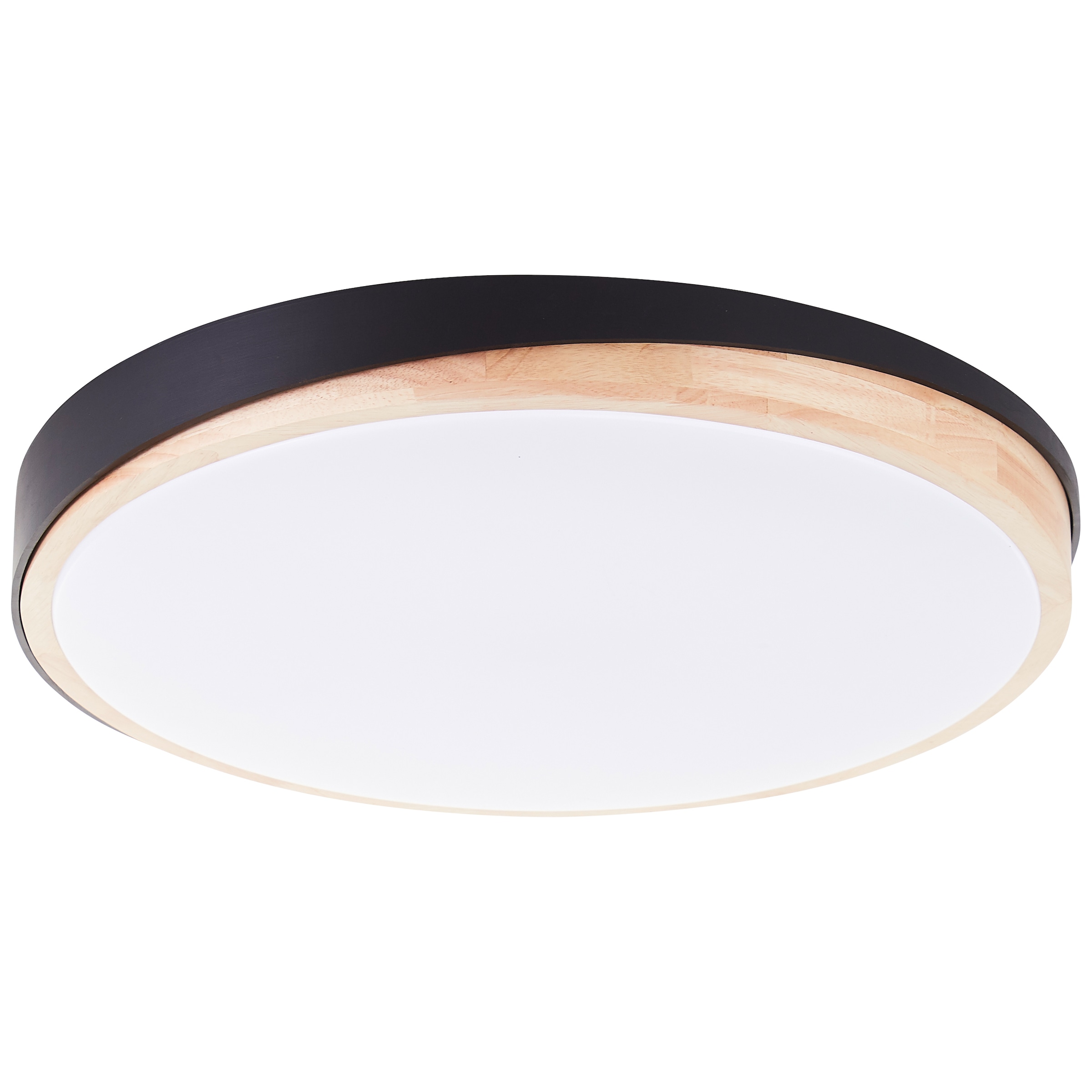 Brilliant LED Deckenleuchte »Baarlo«, Ø 50 cm, 4500 lm, 3000-6500 K, dimmbar, Fernbedienung, Holz/Metall