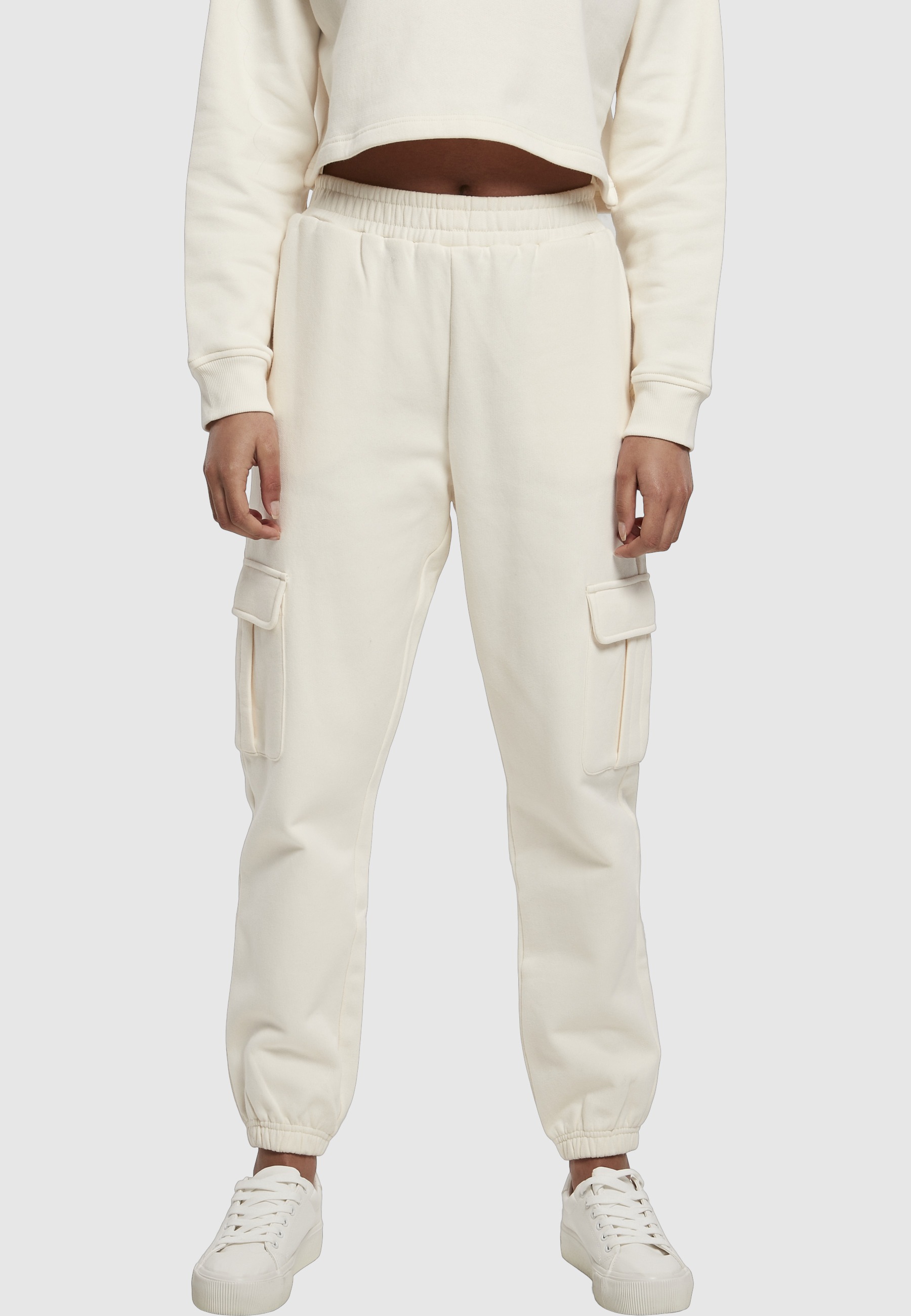 URBAN CLASSICS Jogginghose »Urban Classics Damen Ladies High Waist Cargo Sweat Pants«