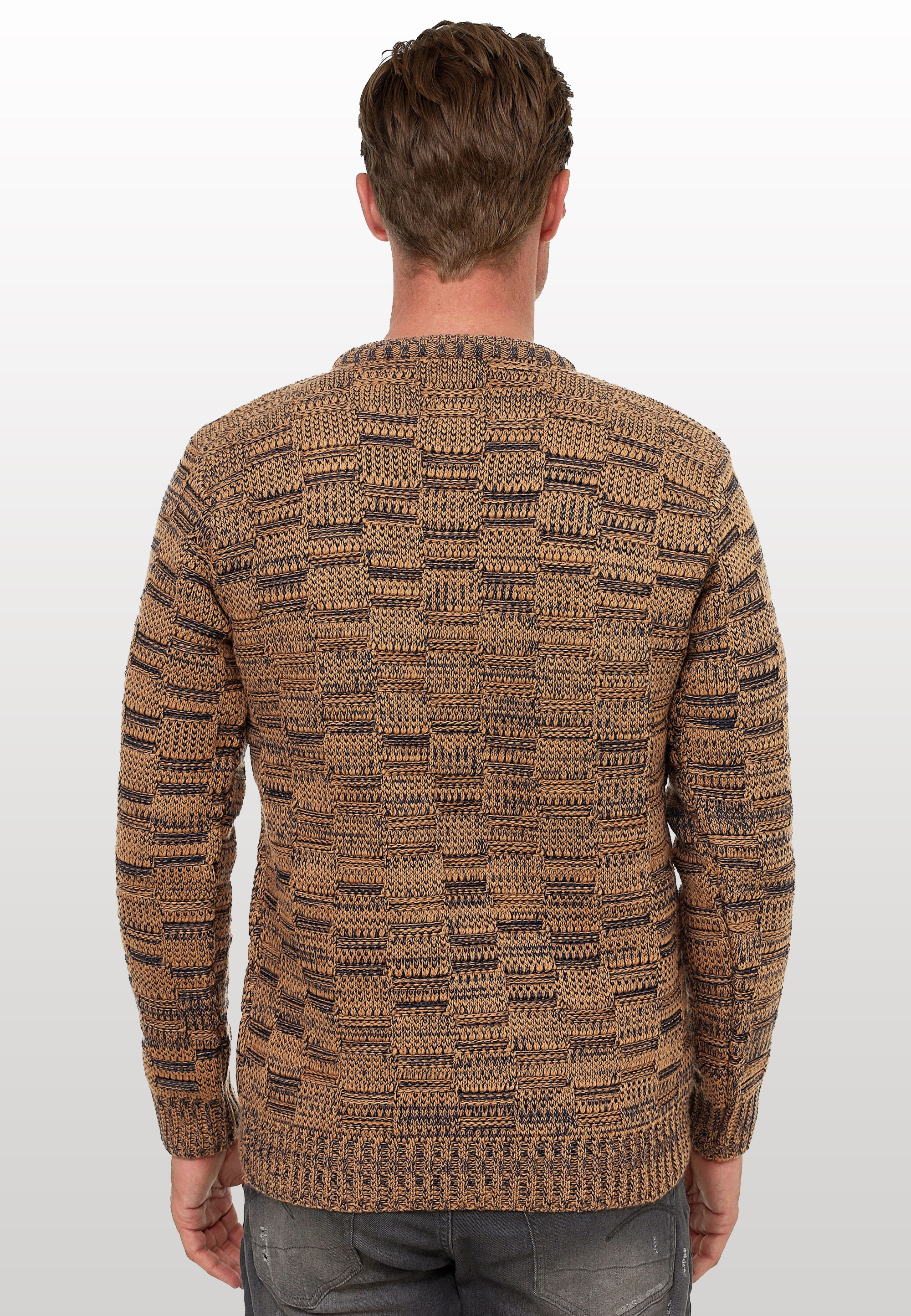 Rusty Neal Strickpullover, mit dezenter Musterung und Strick-Design