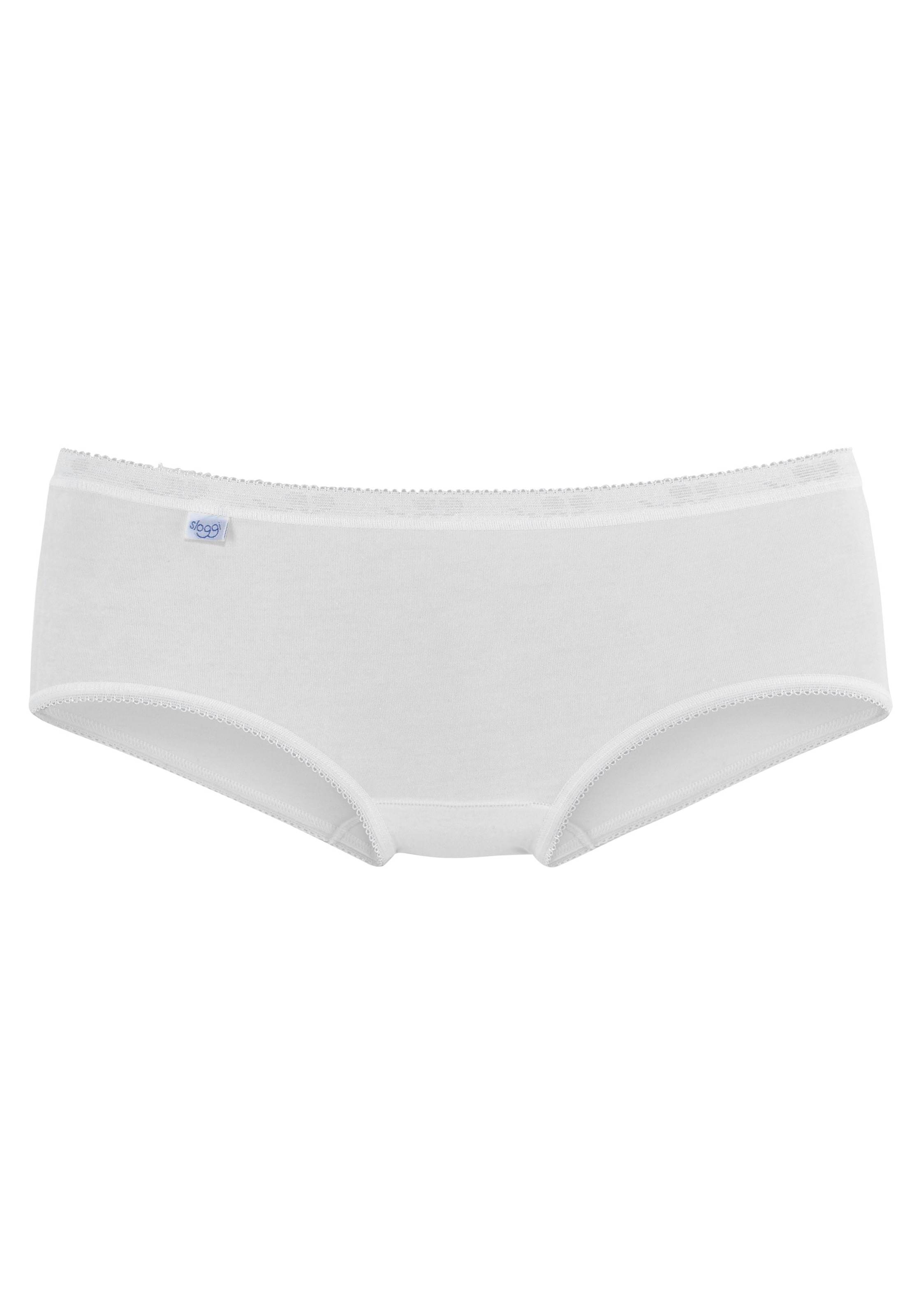 sloggi Midislip »Basic+«, (4er Pack), Baumwollmix, elastisch, weiche Nähte, bequem, feminin