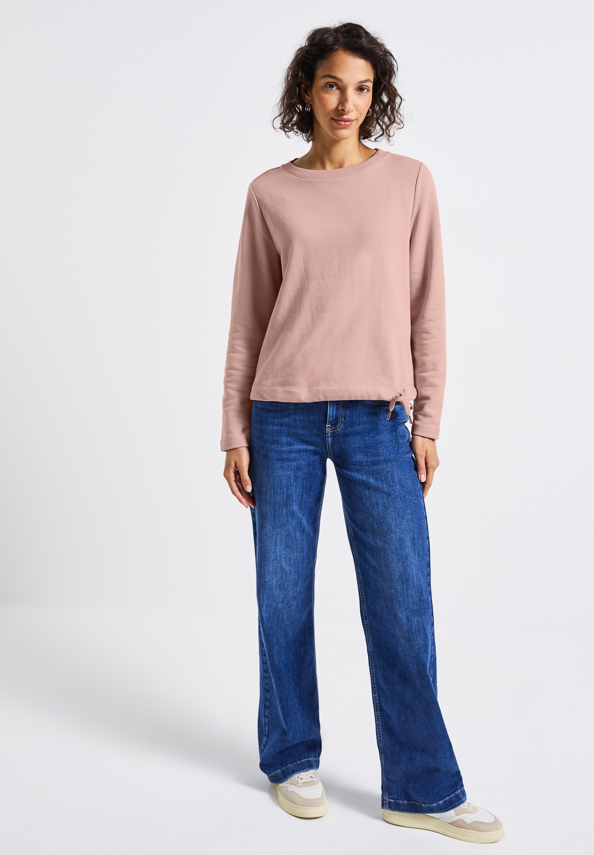 STREET ONE Sweatshirt, mit Tunnelzug am Saum